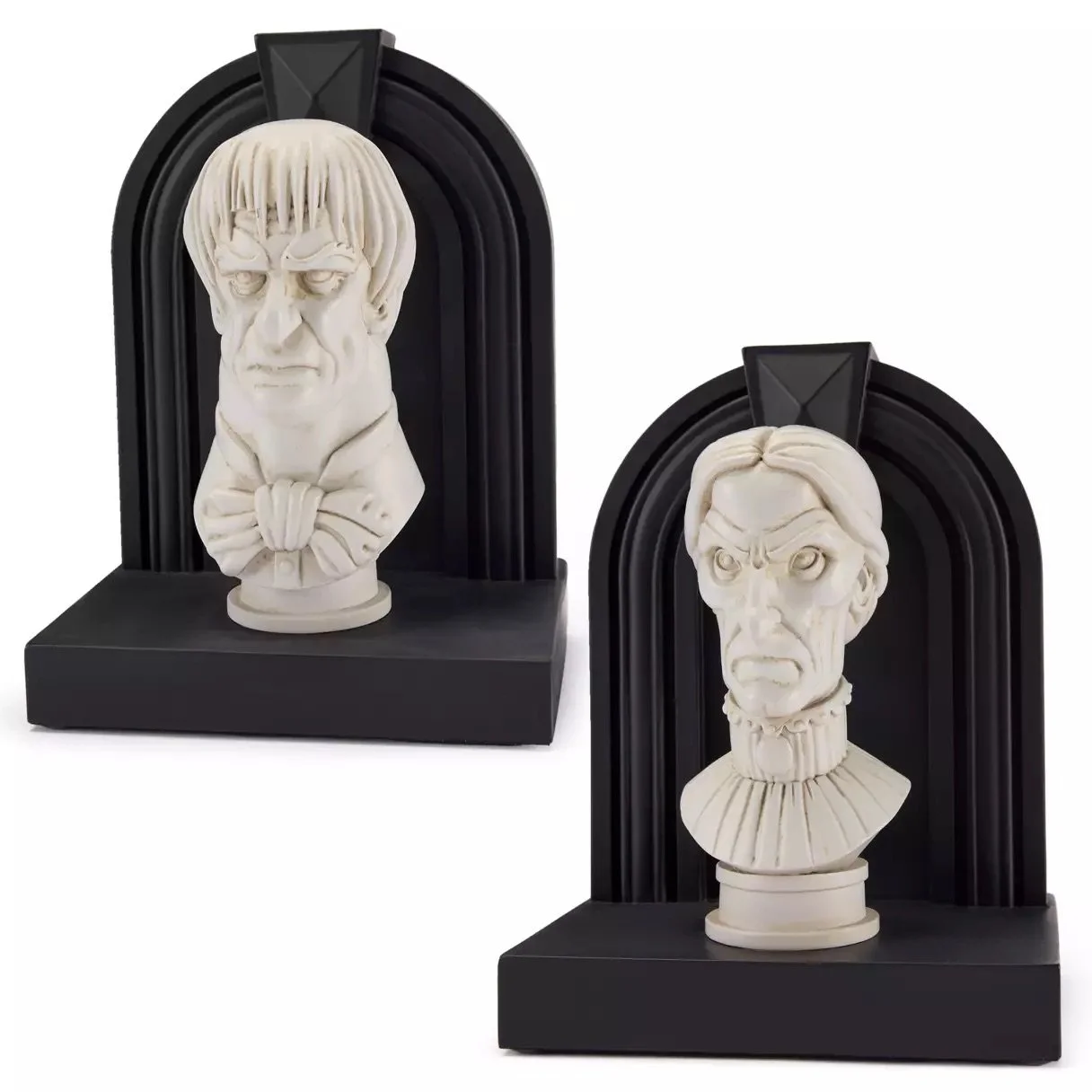 Watchful Busts Bookends