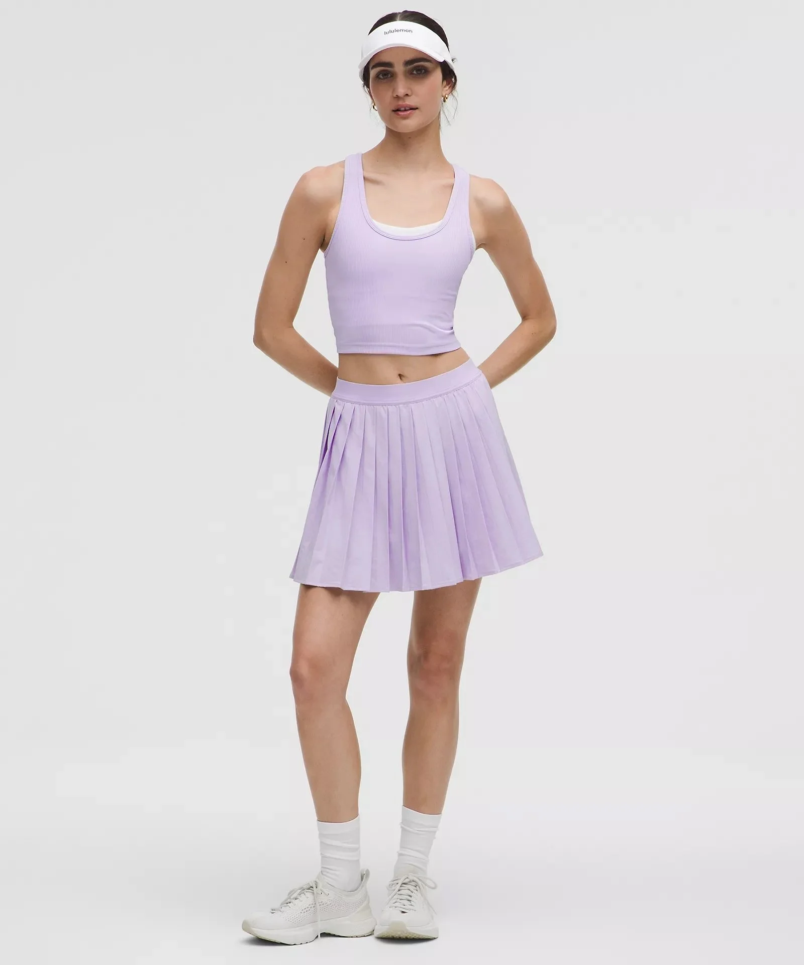 High-Rise Pleated Tennis Skirt