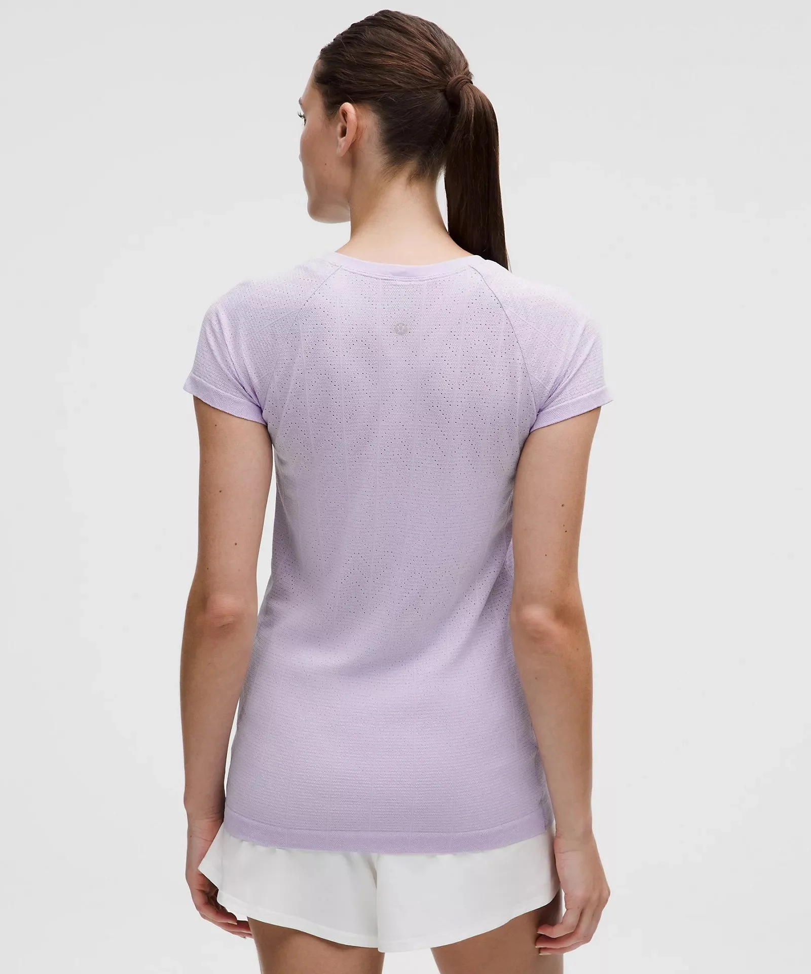 Swiftly Pointelle Short-Sleeve Shirt