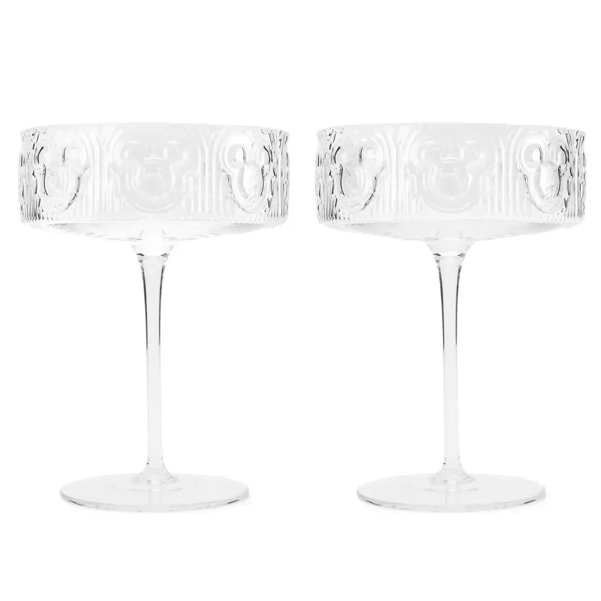 Mickey Icon Coupe Glass Set