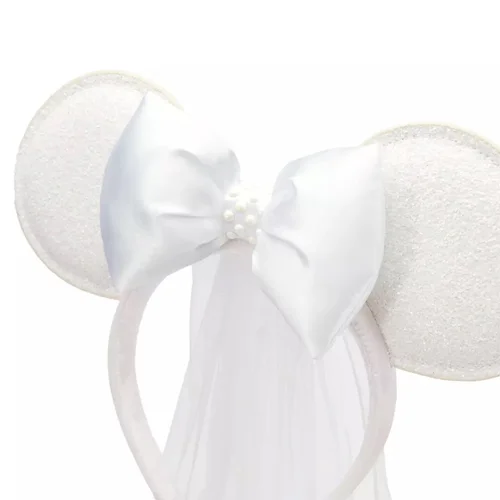 Disney Fantasy White Veil Bow Headband Disney Ears Headband - Cinderella Bridal Veil main image 4