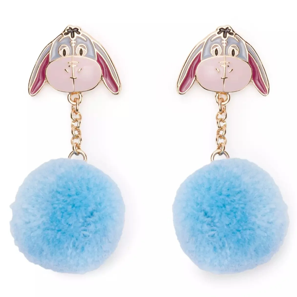Eeyore Pom Pom Earrings