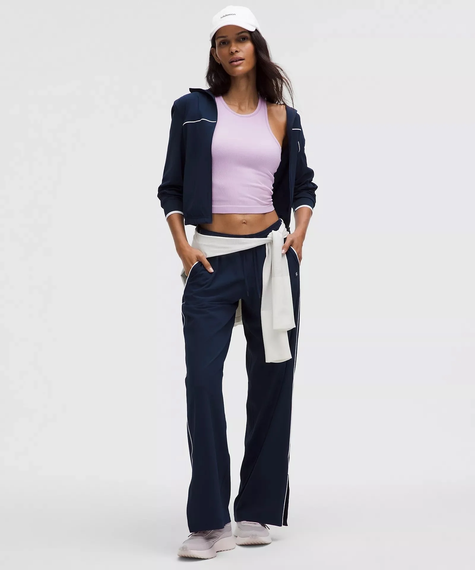 Ebb to Street Cropped Racerback Tank Top