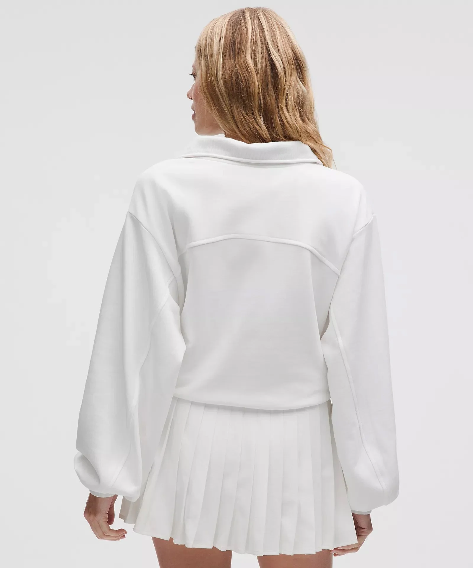 Cotton Terry Tennis Half Zip