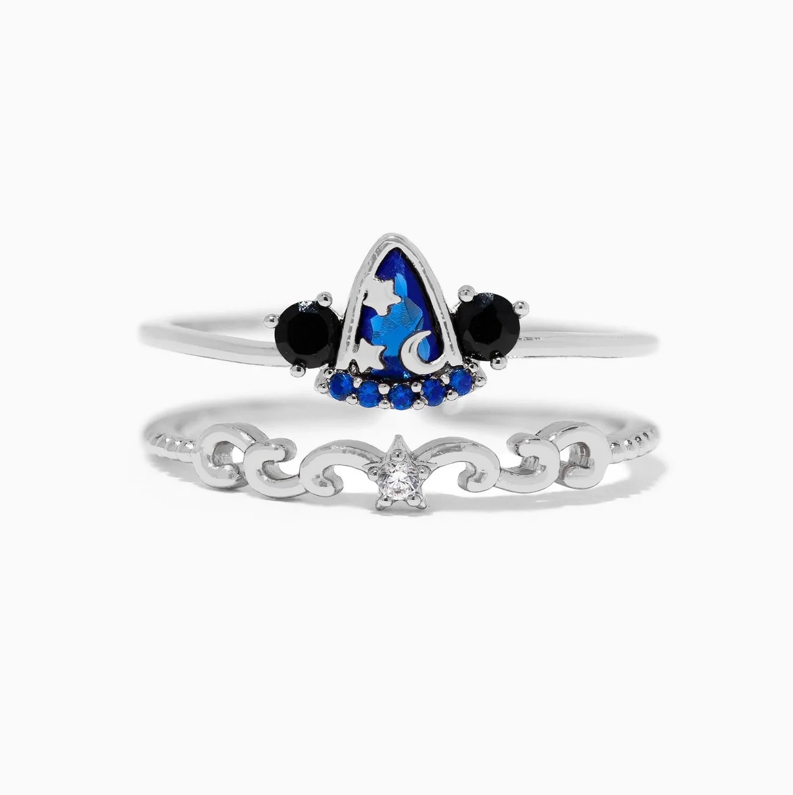 Sorcerer Apprentice Mickey Hat Ring - Silver