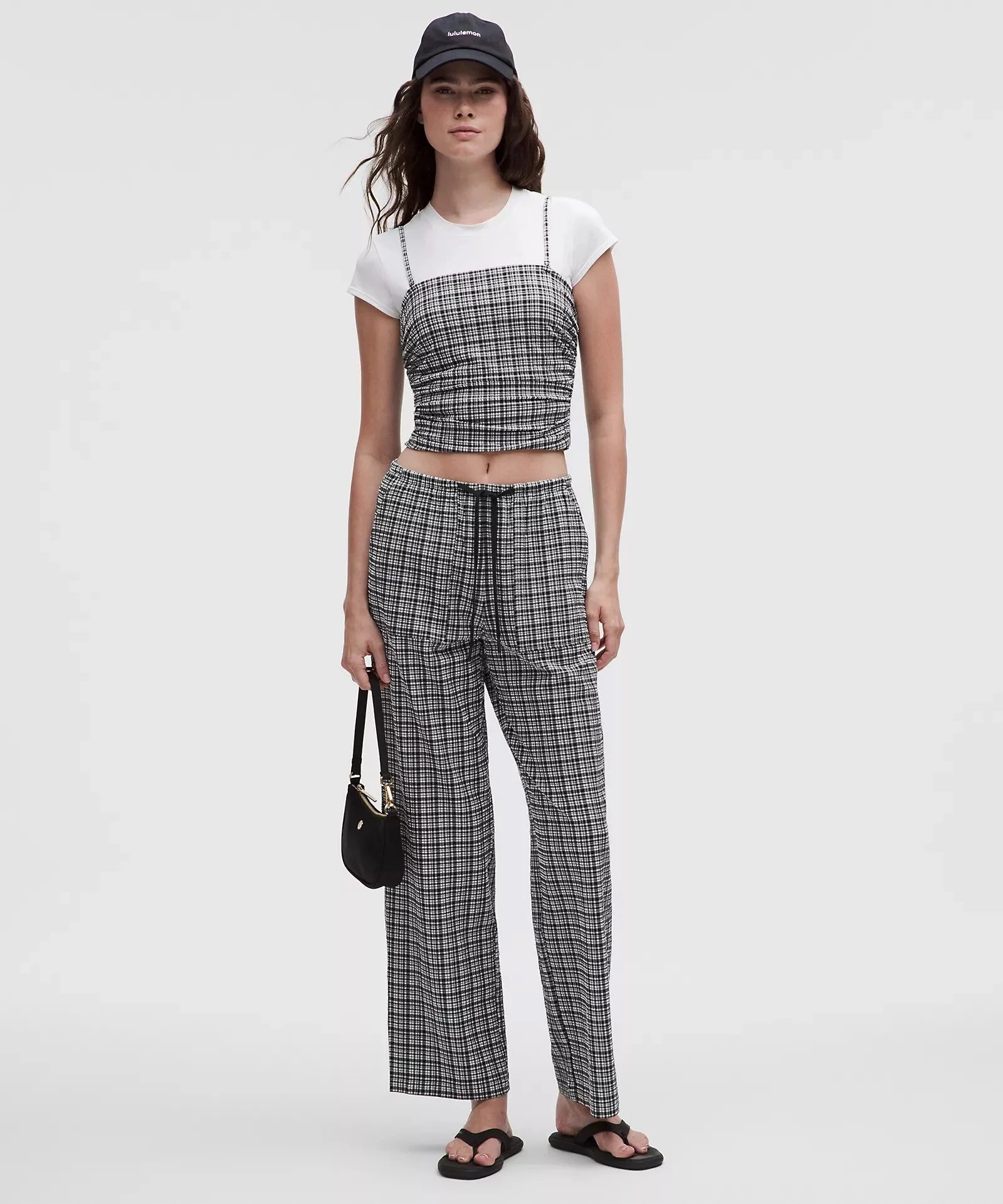 lululemon Black and White Seersucker Check Print Collection - July 2025