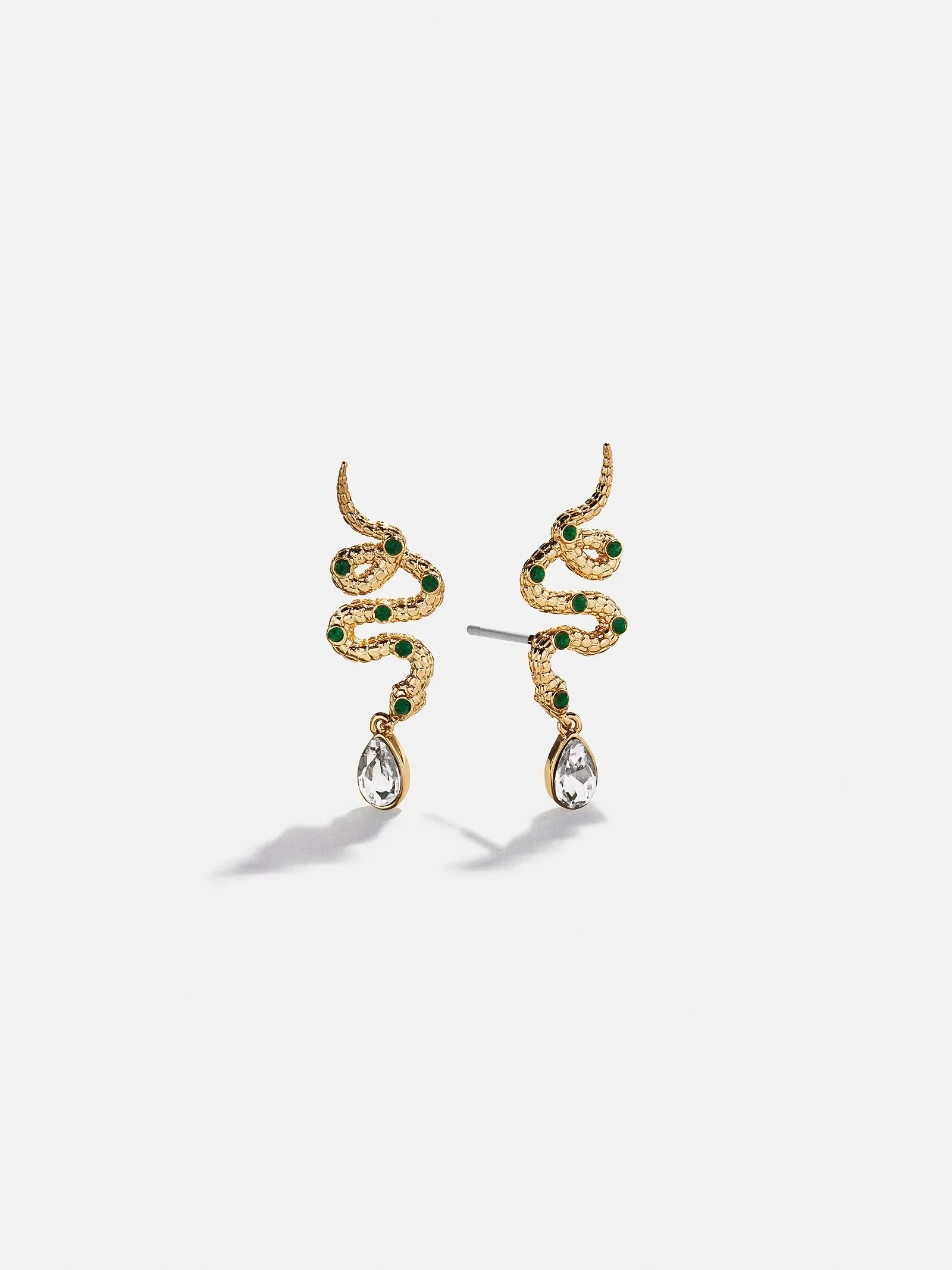 Serpentine Gold Earrings