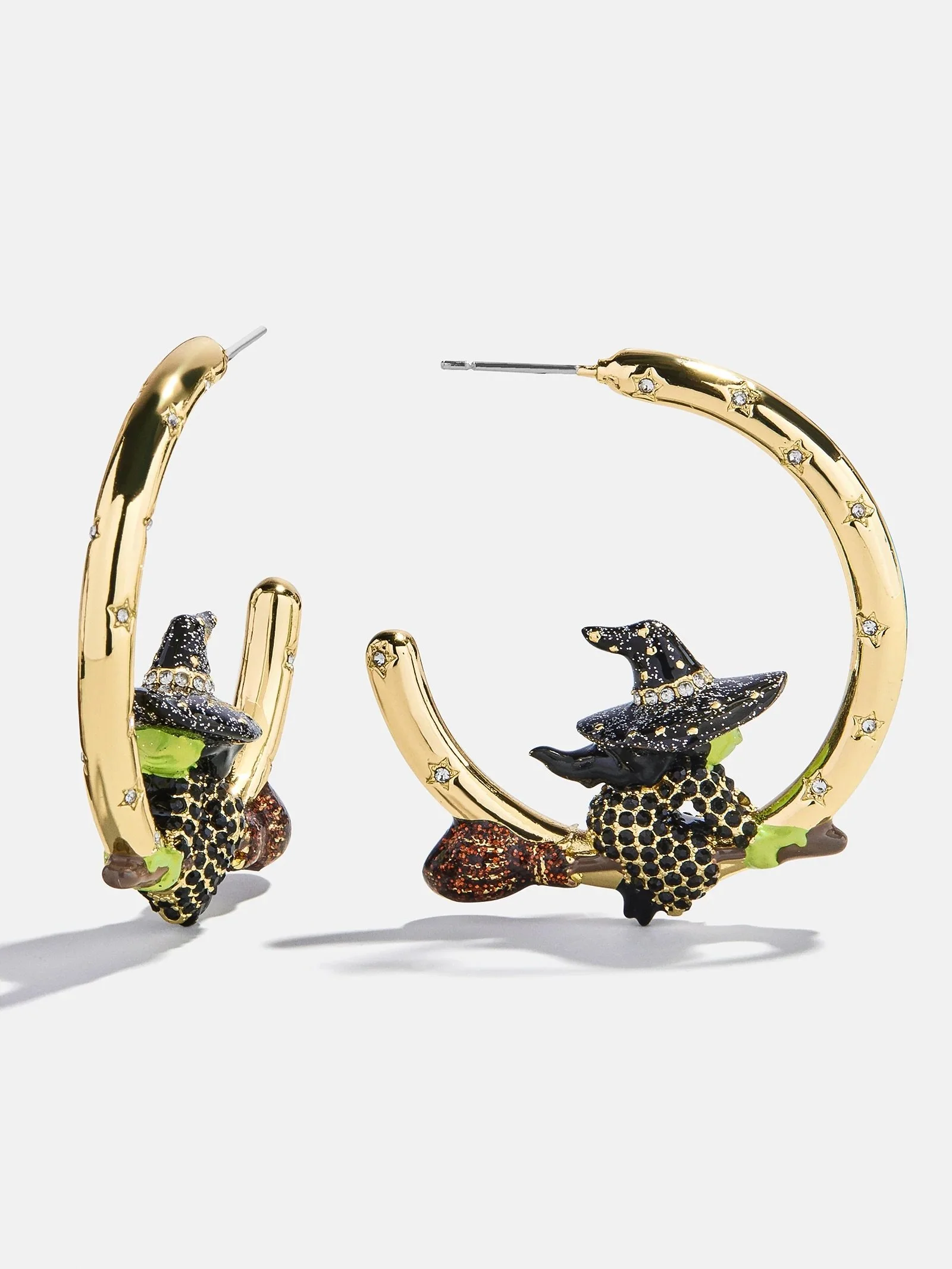 Evil Witch Hoop Earrings