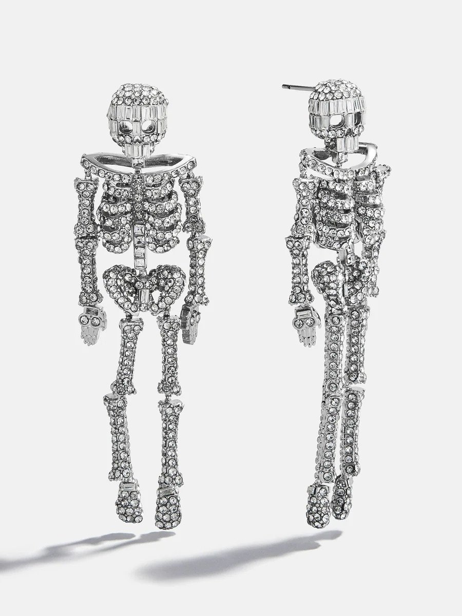 Drop Dead Hottie Earrings - Silver