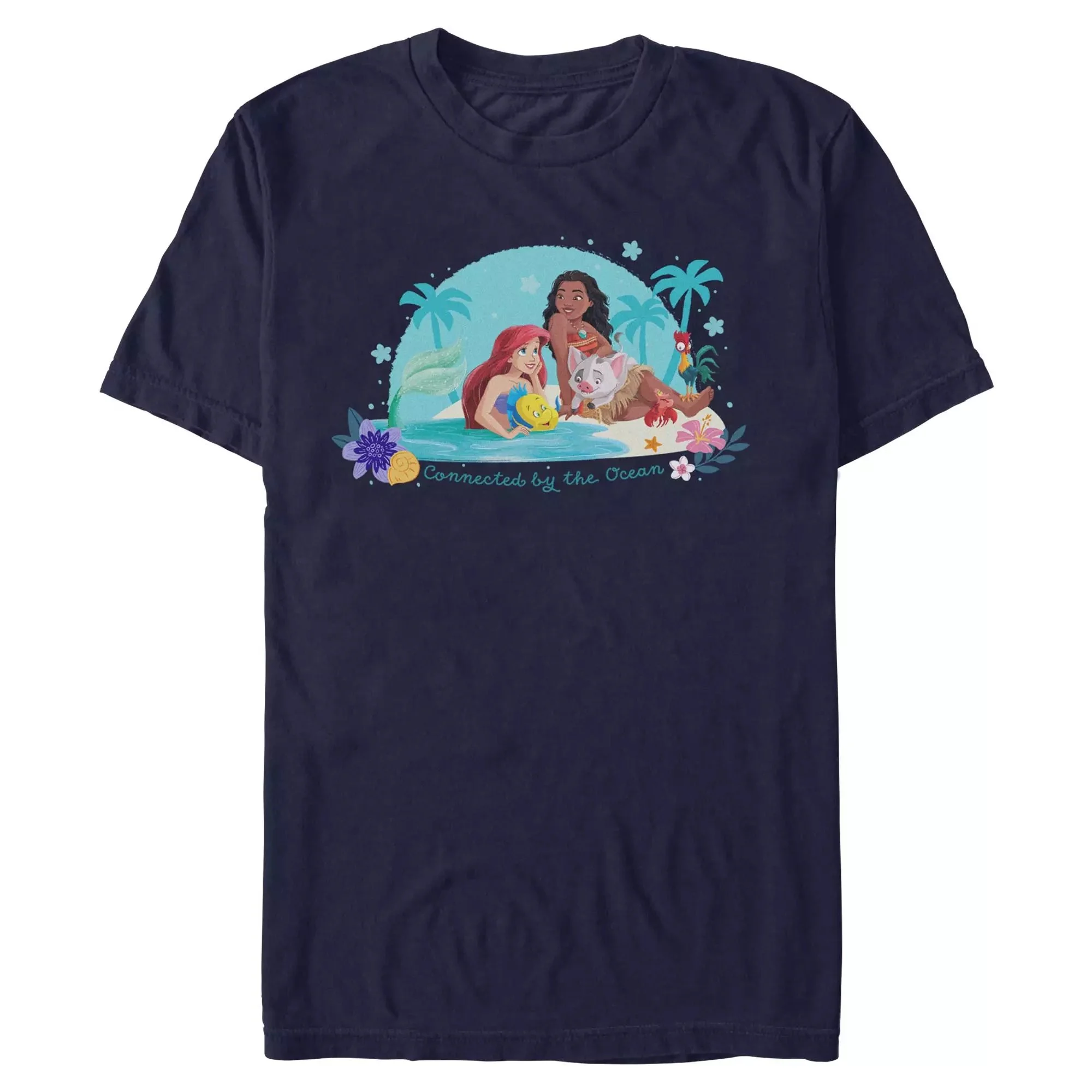Ariel and Moana “Connected by the Ocean” T-Shirt