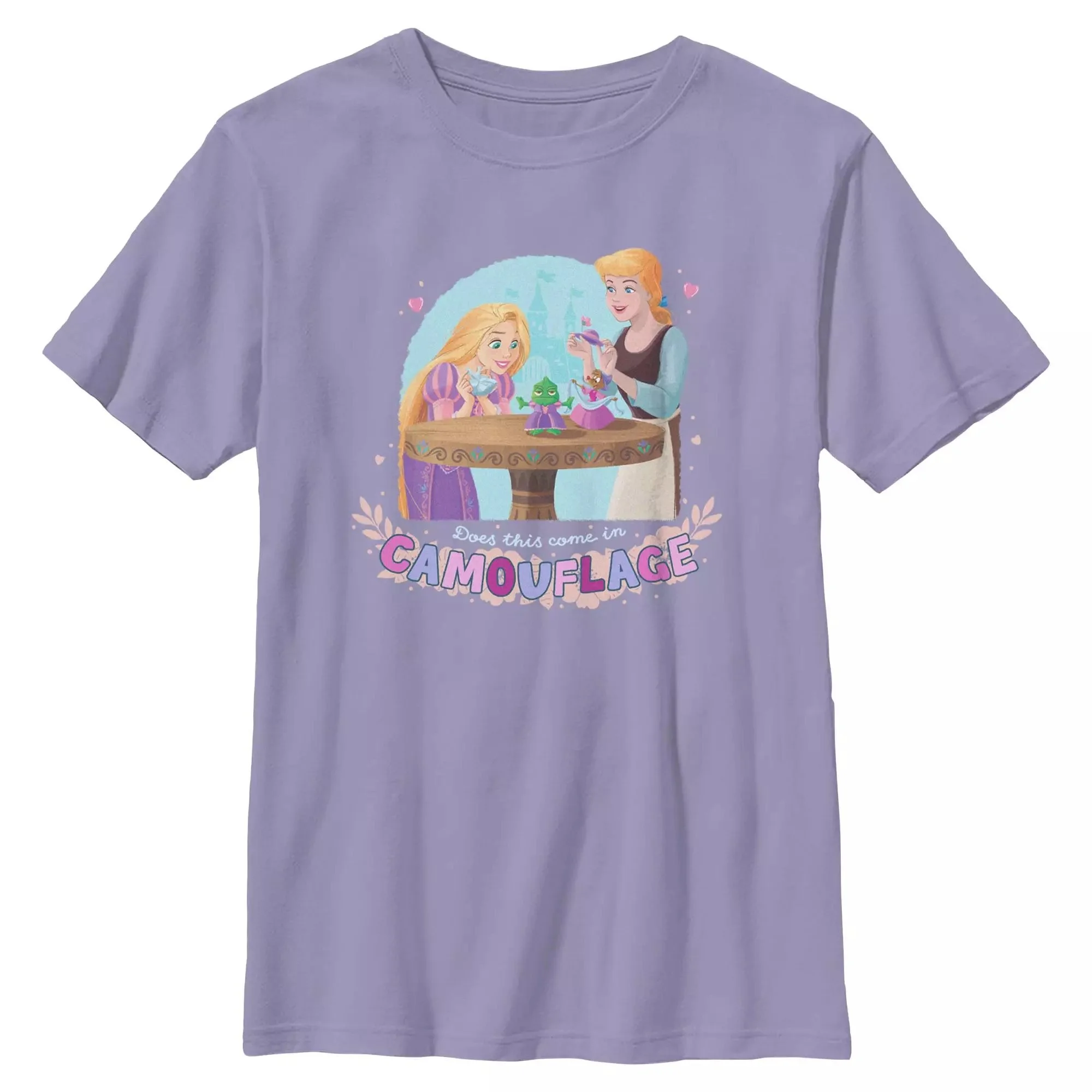 Kids Cinderella &amp; Rapunzel T-Shirt