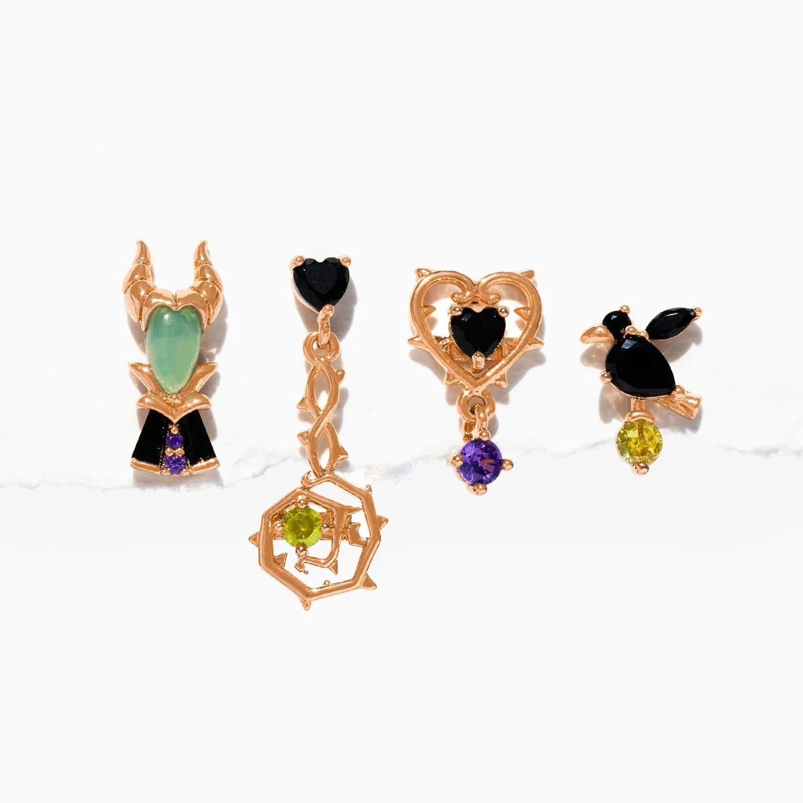 Maleficent Earring Set - Rose Gold
