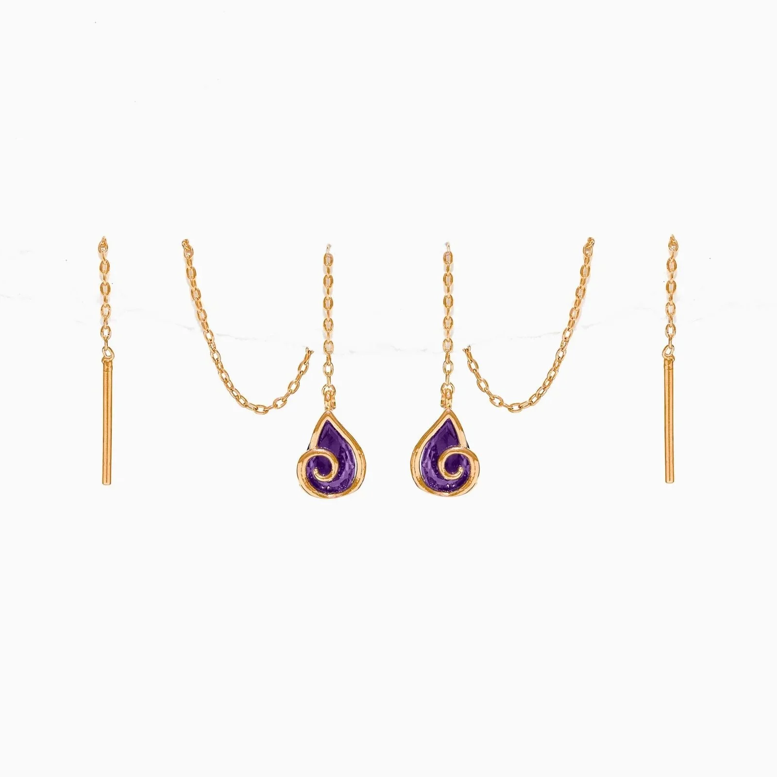 Ursula Threader Earrings - Gold