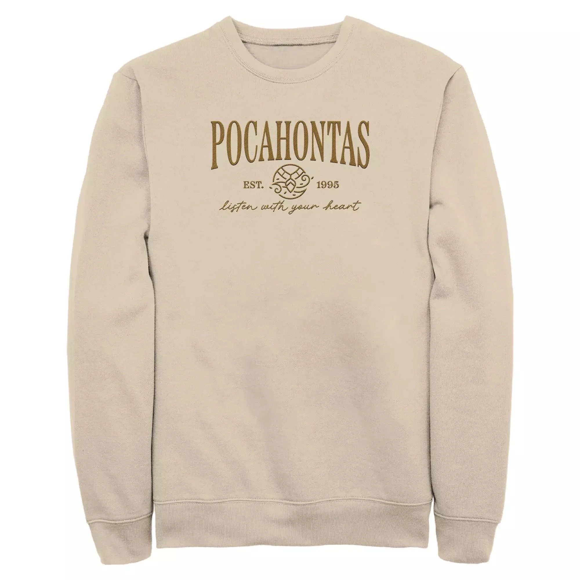 Pocahontas Embroidered Pullover Sweatshirt