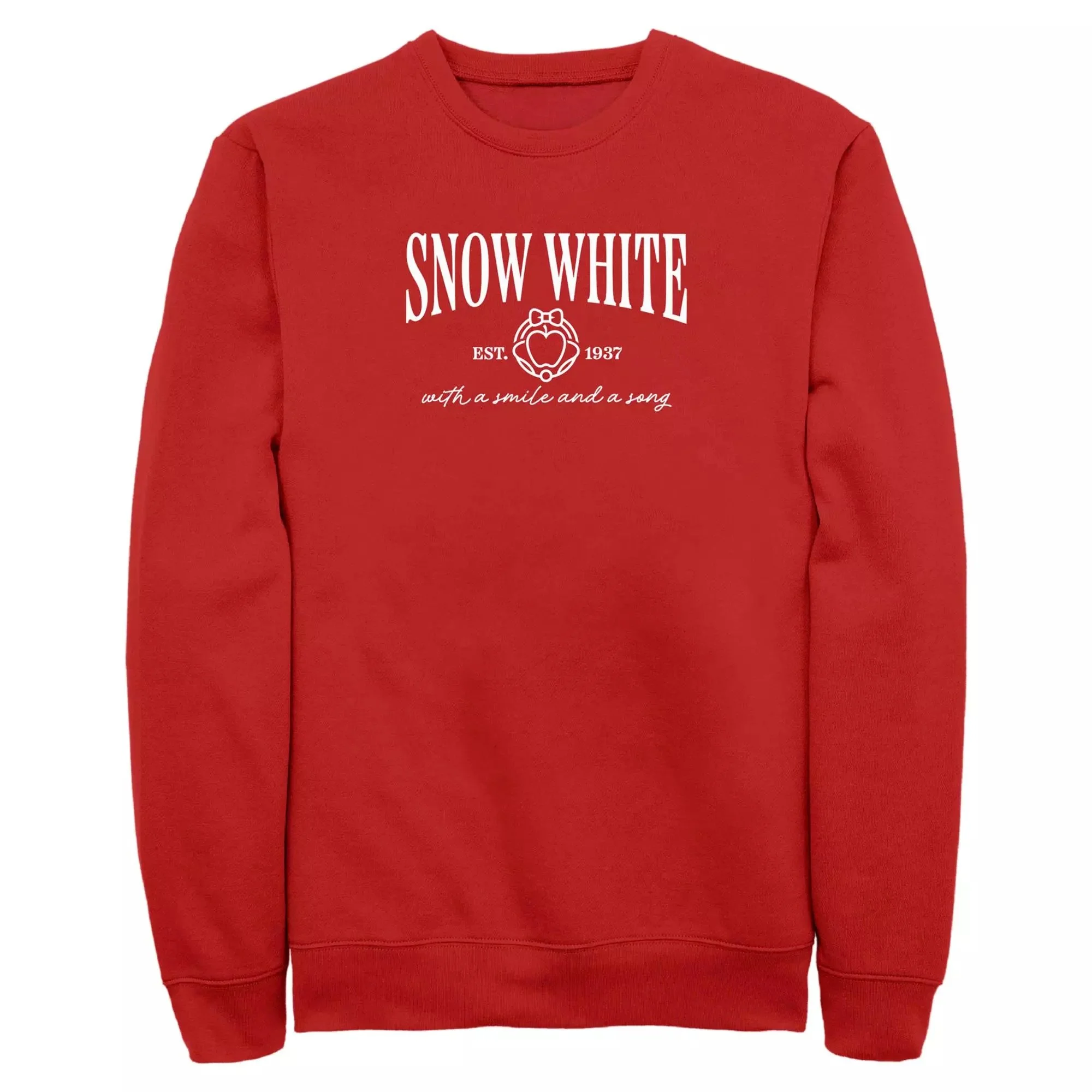 Snow White Embroidered Pullover Sweatshirt