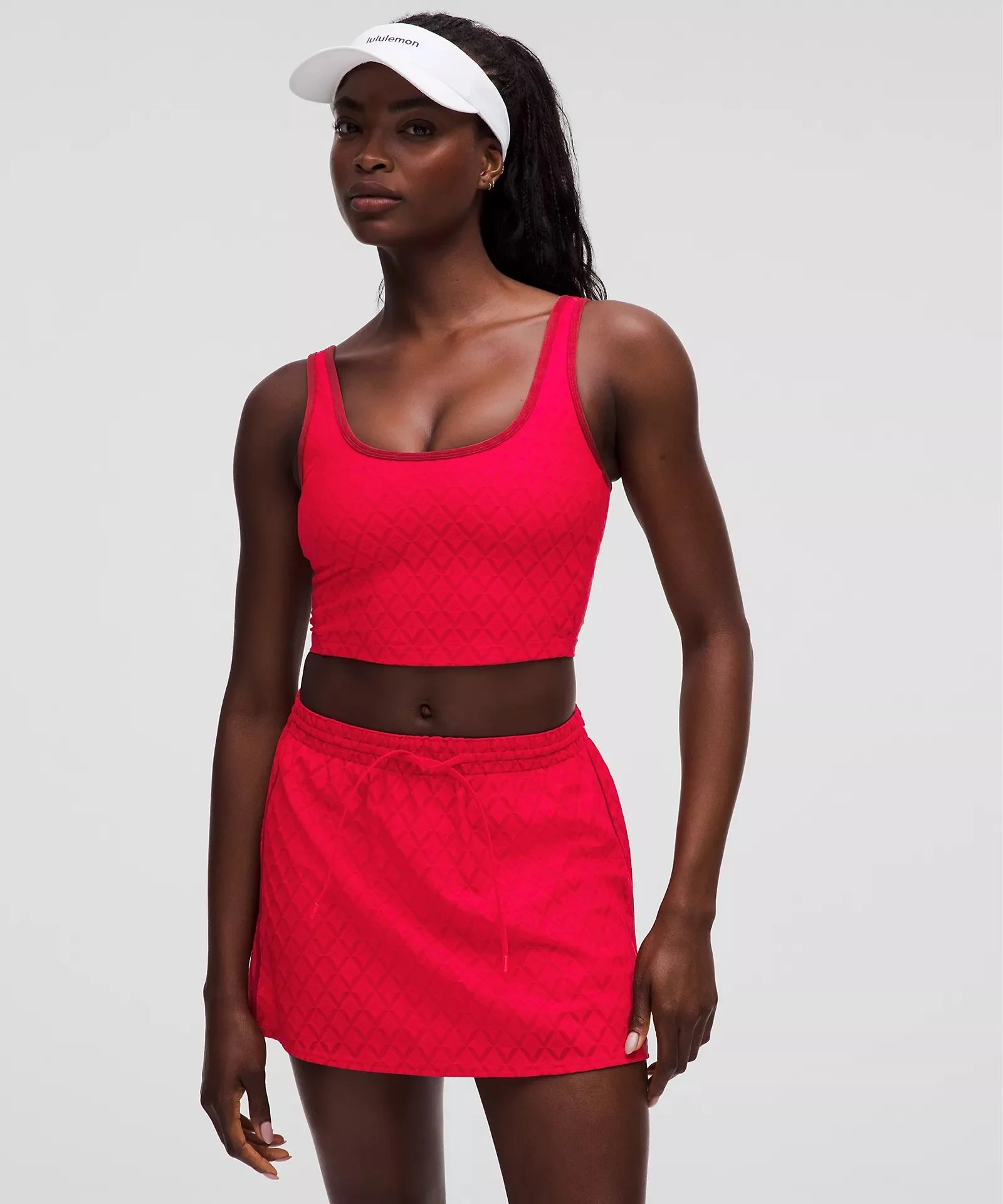 Textured Mesh Tennis Tank Top