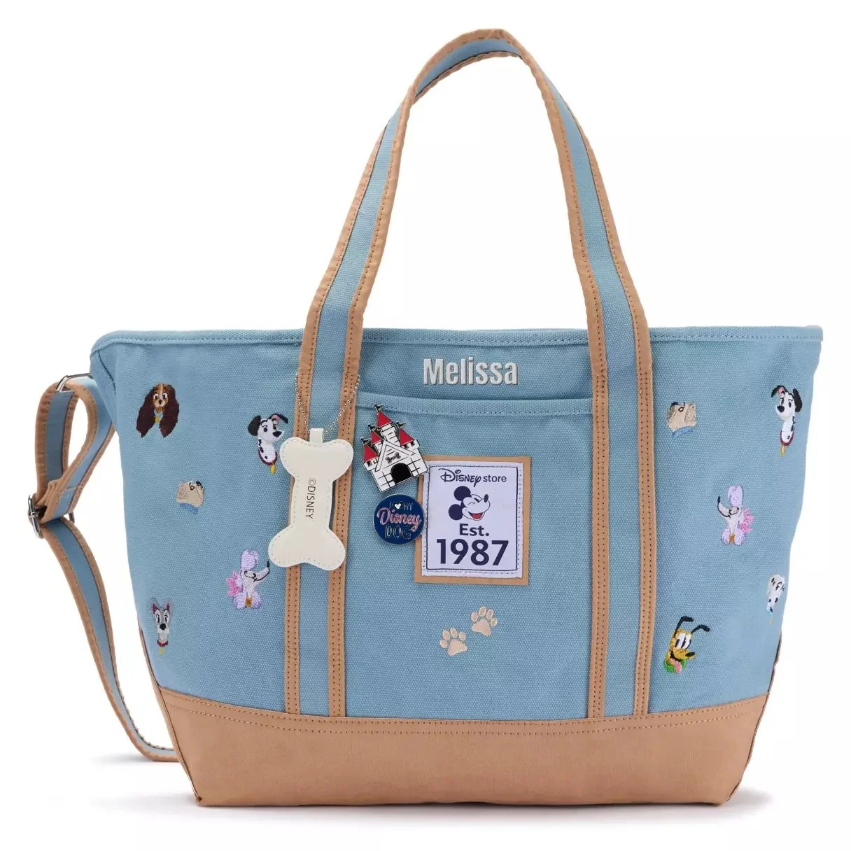 Disney Dogs Disney Store Est. 1987 Large Canvas Tote