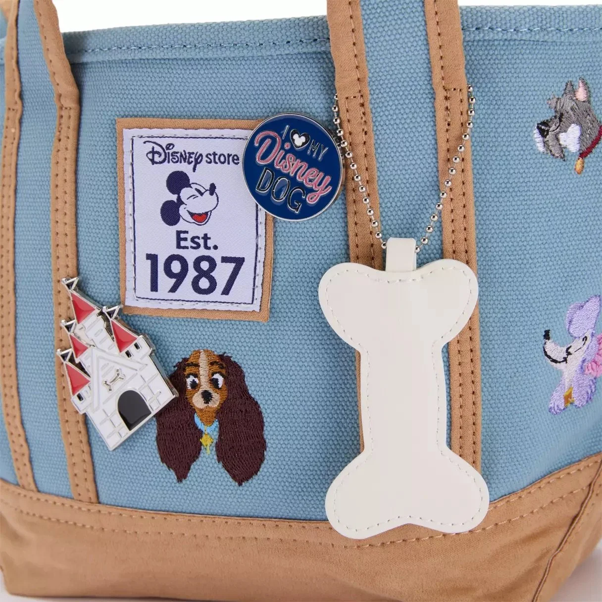 Disney Dogs Disney Store Est. 1987 Mini Canvas Tote