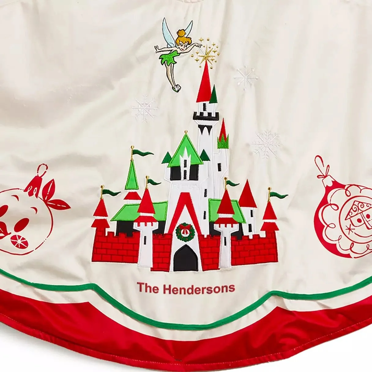 Tinker Bell & Fantasyland Castle Holiday Tree Skirt