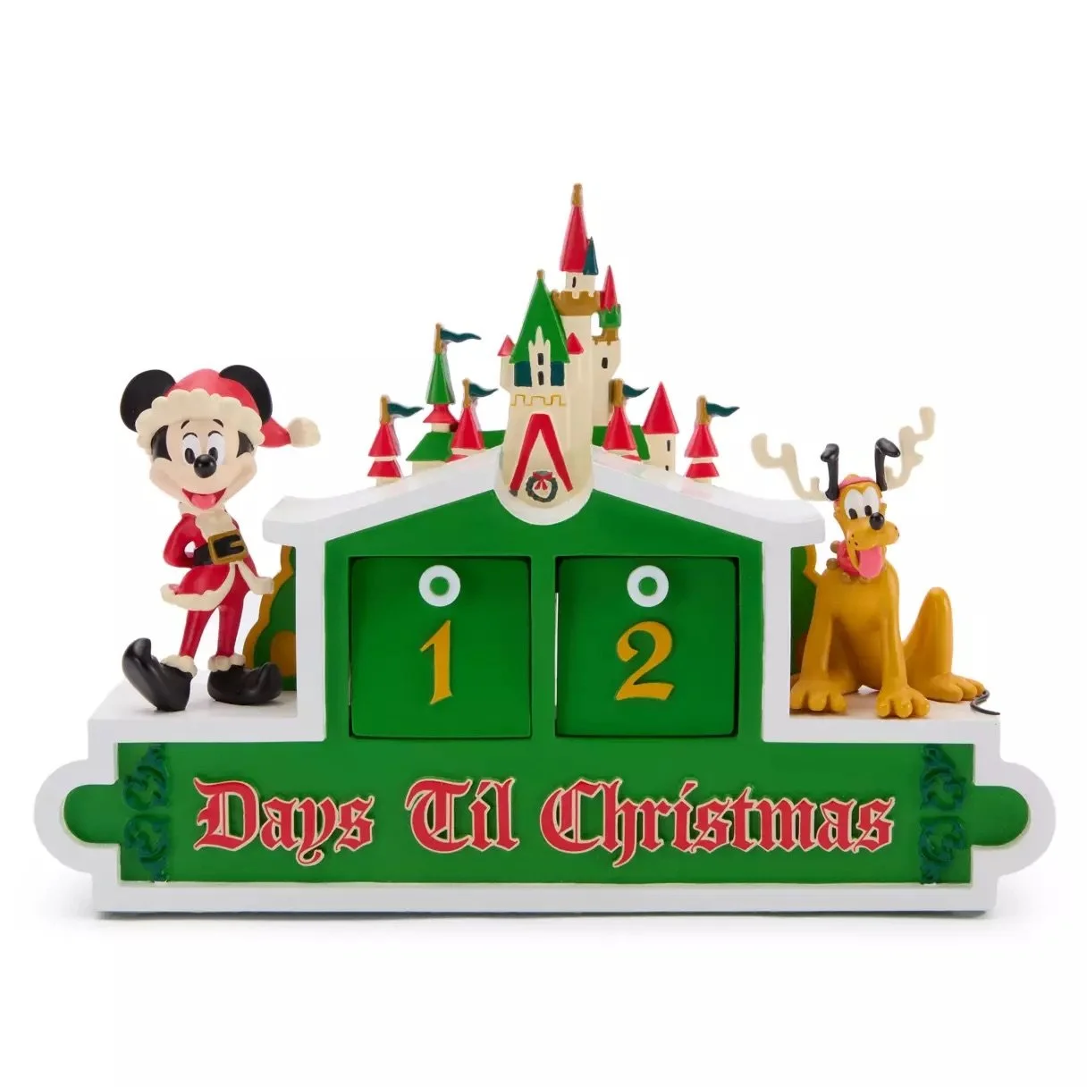 Santa Mickey & Pluto Holiday Countdown Calendar Figure