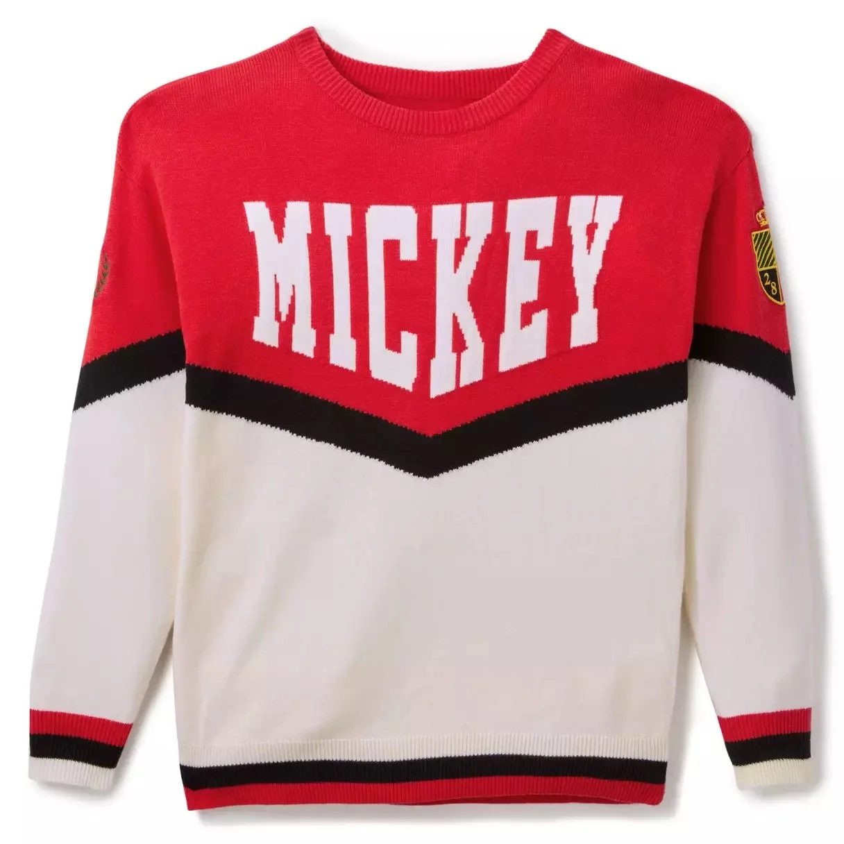 Mickey Collegiate Pullover Knit Sweater