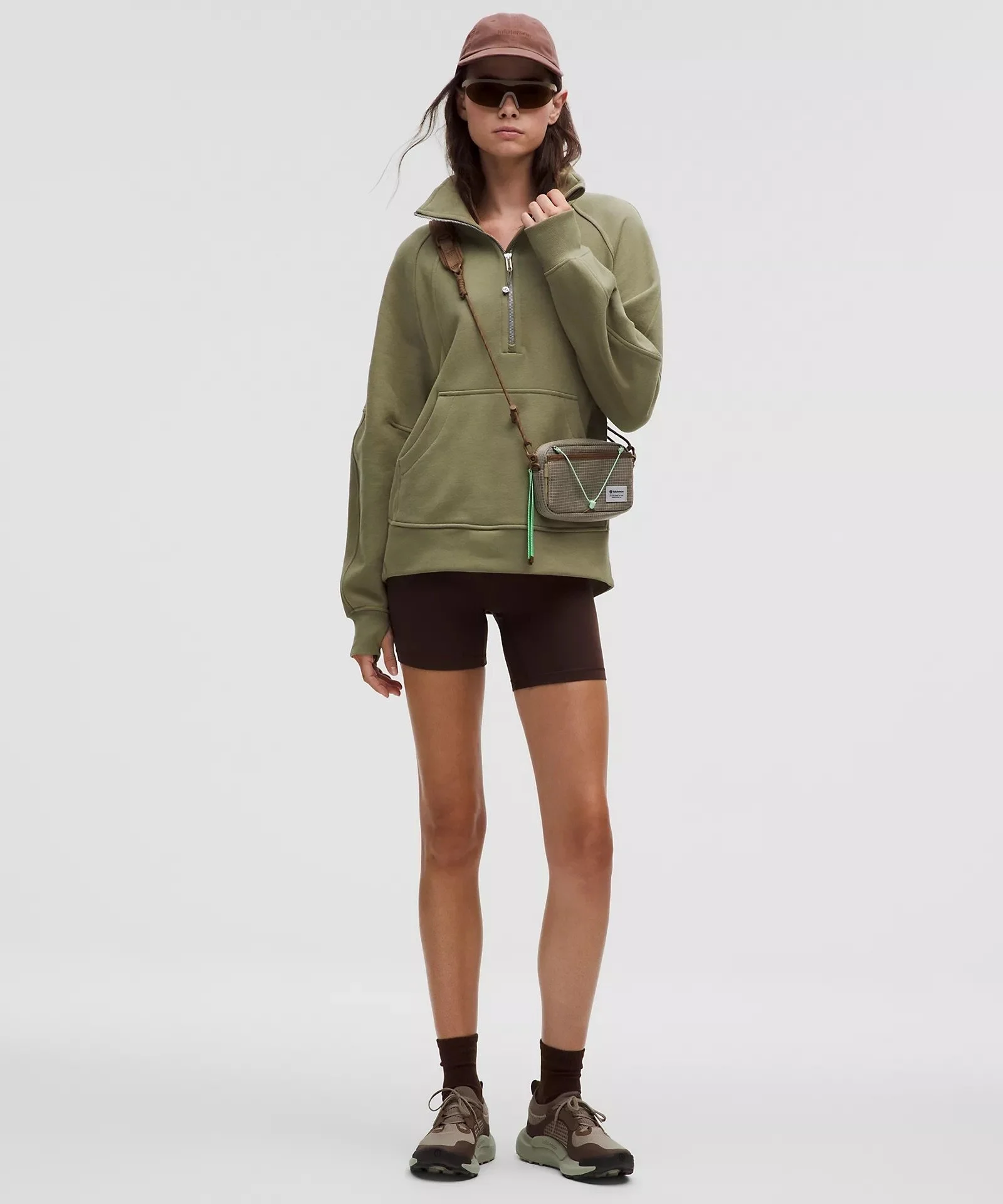 Scuba Oversized Funnel-Neck Half Zip