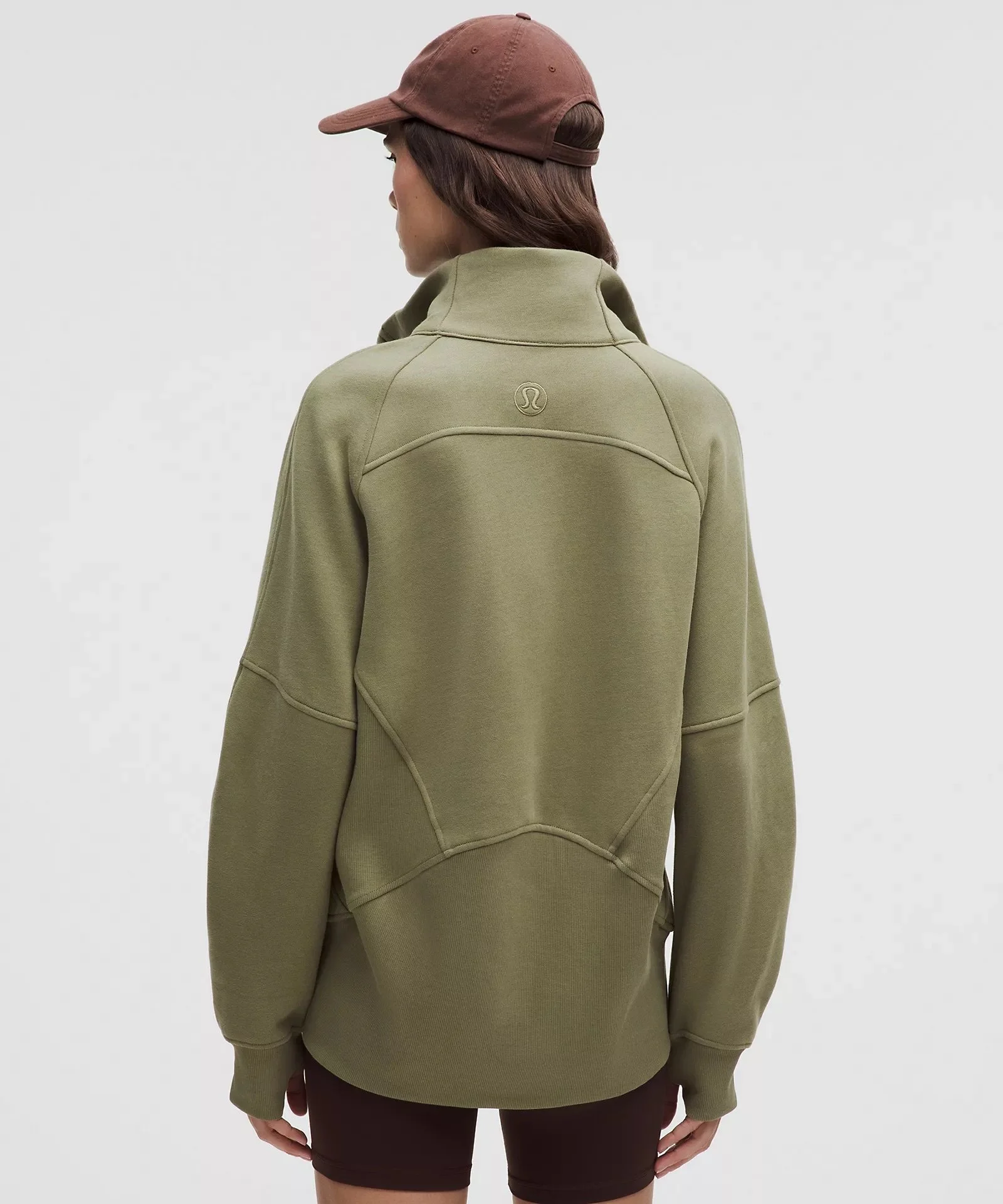 Scuba Oversized Funnel-Neck Half Zip