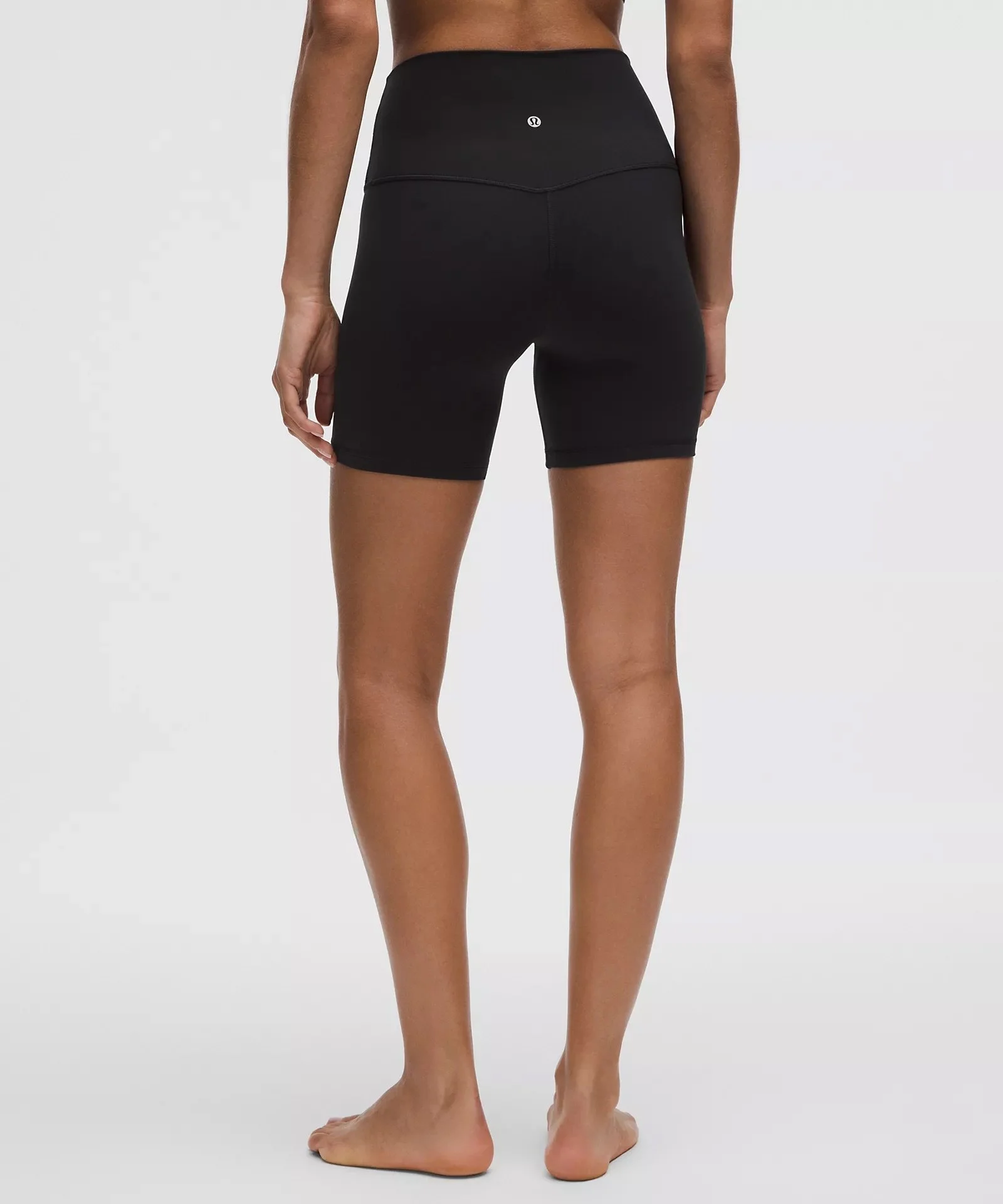 Align No Line High-Rise Short 6" – Black