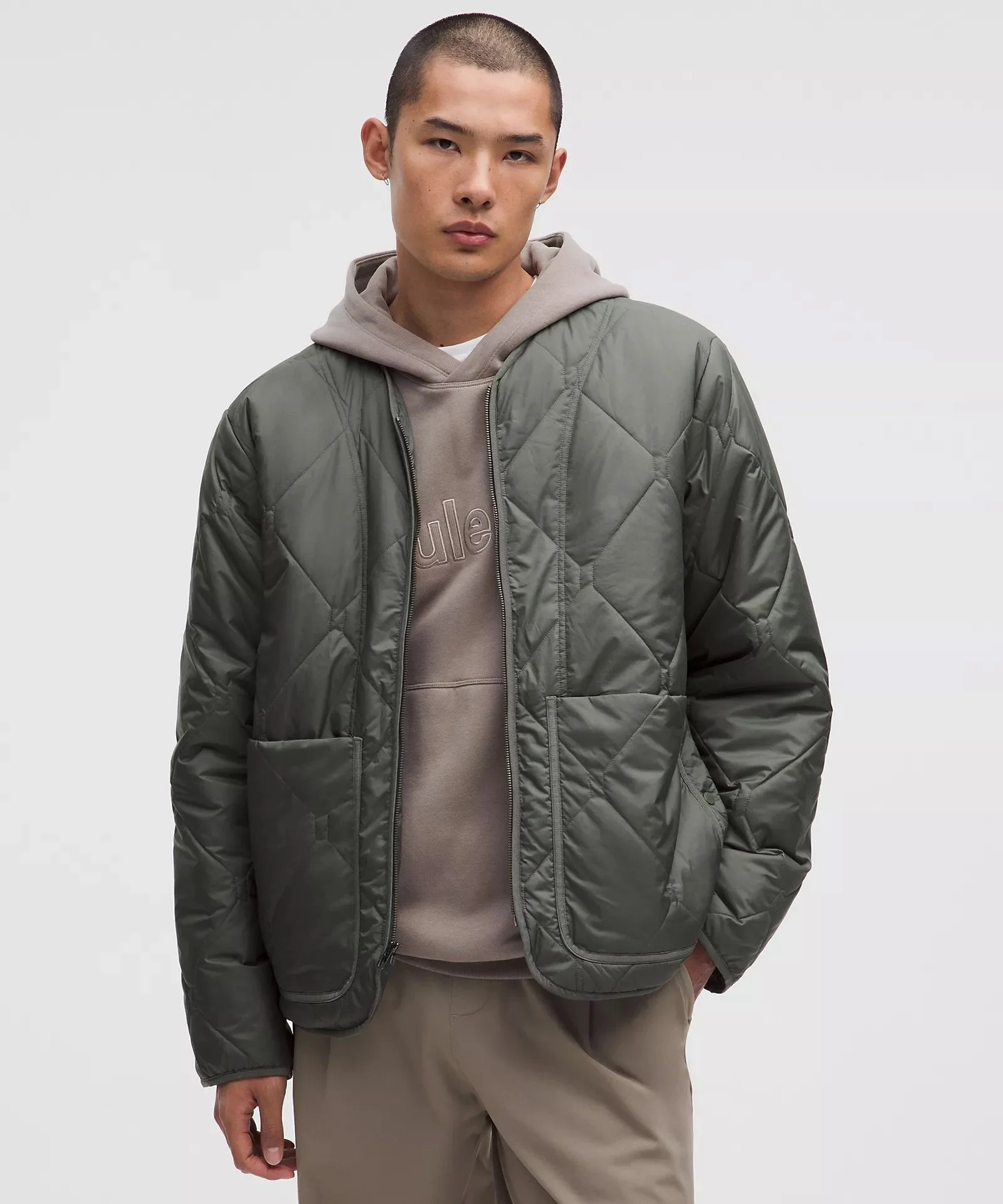 Diamond-Quilted Liner Jacket