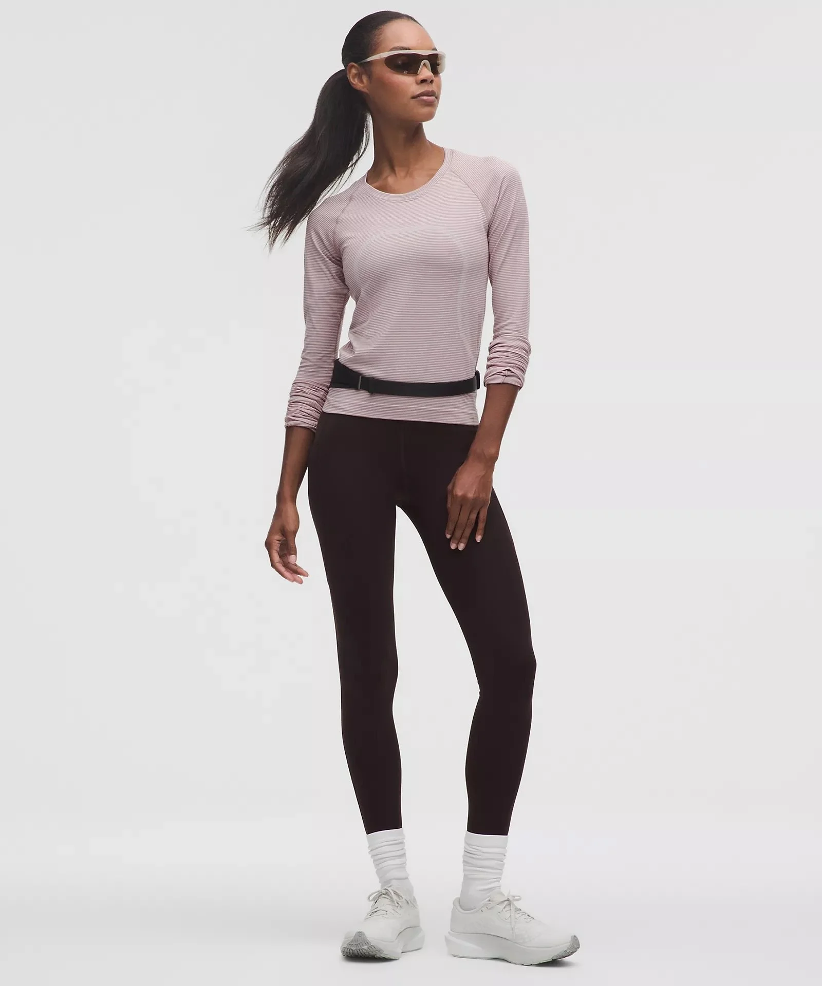 Swiftly Tech Long-Sleeve Shirt 2.0 Waist Length Stripe