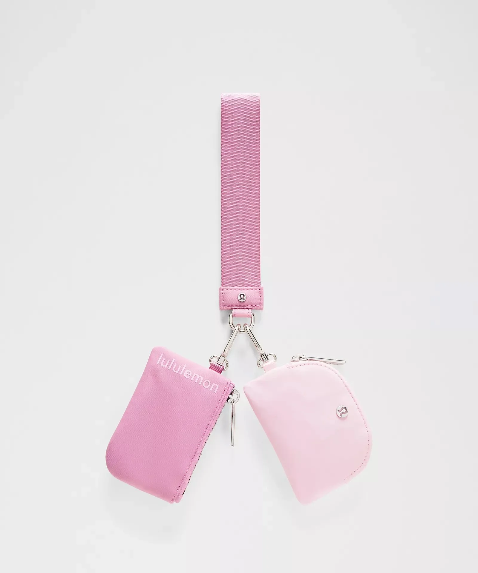 Dual Pouch Wristlet - Pink Frosting