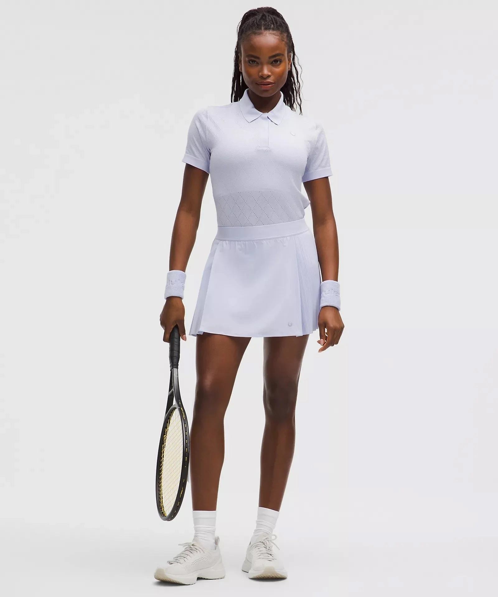 Swiftly Diamond-Knit Polo Shirt