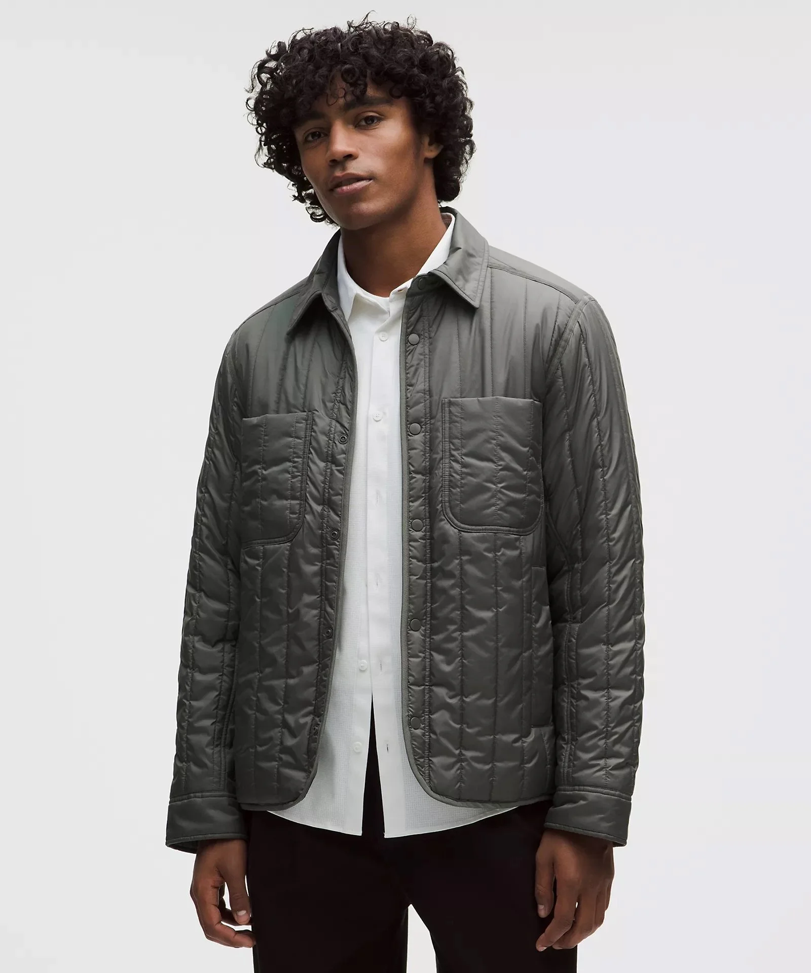 Insulated Quilted Shirt Jacket