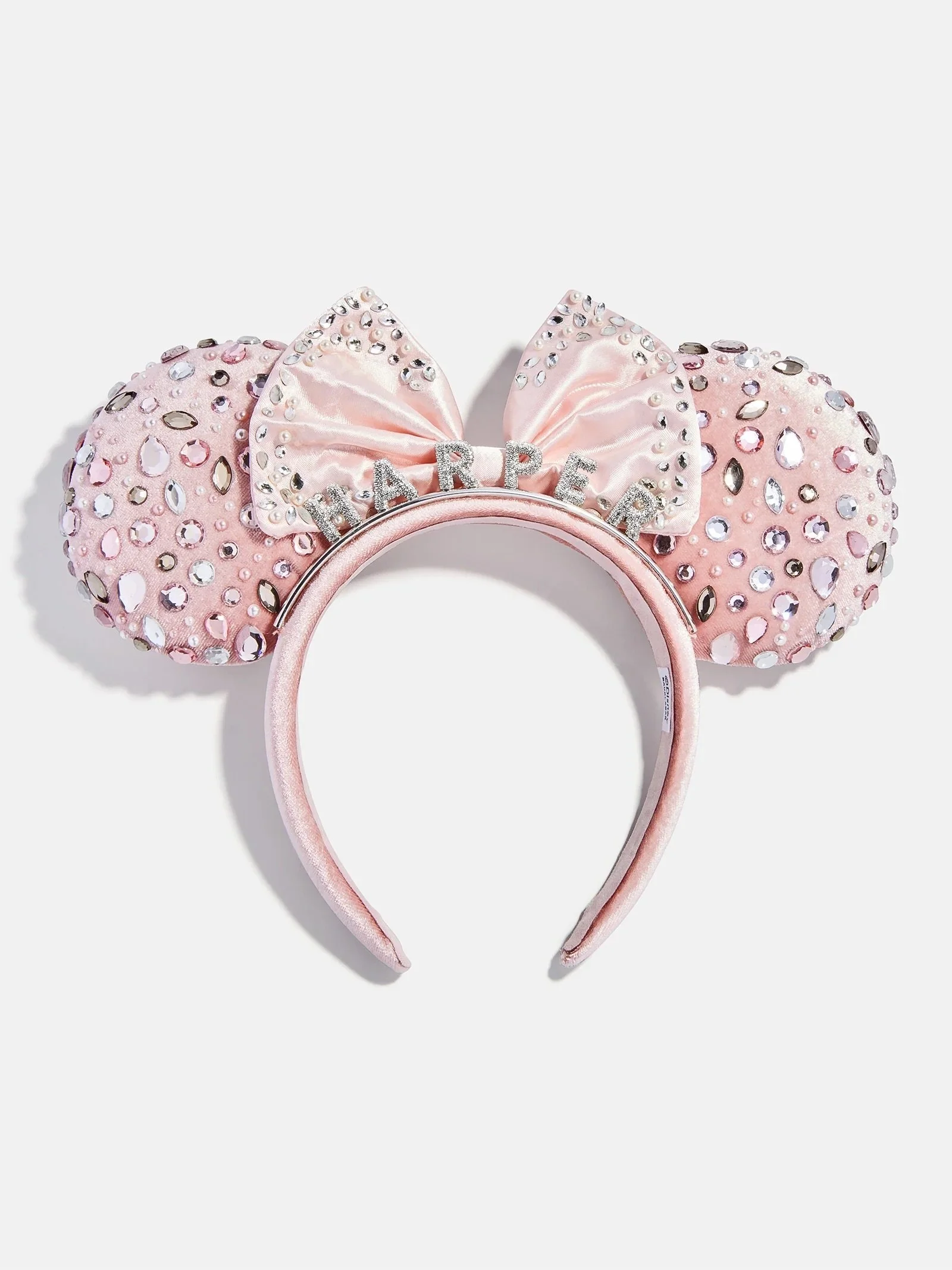 Minnie Pink &amp; Silver Gem Custom Ear Headband