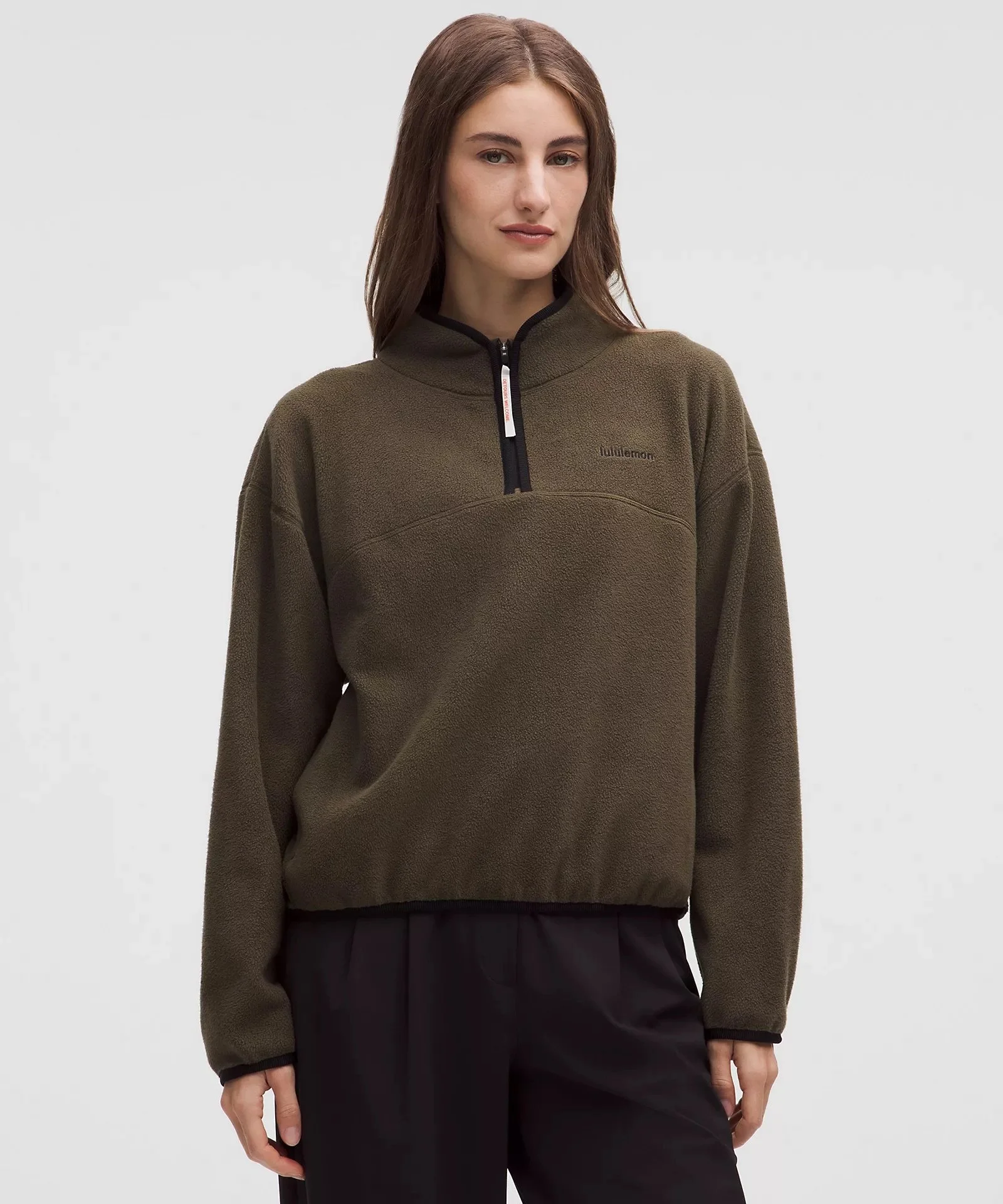 Tumbled Fleece Half-Zip Jacket