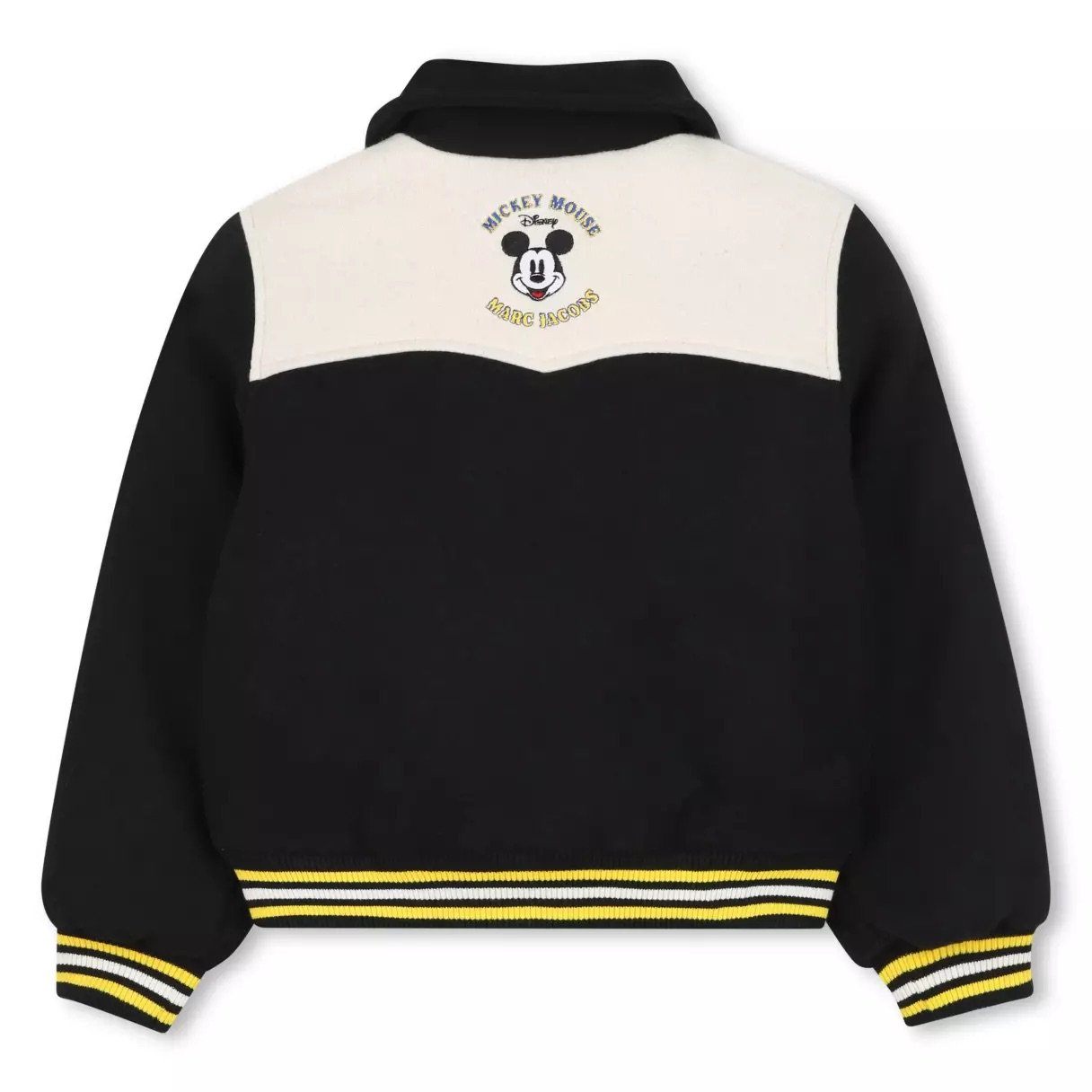 Mickey Black &amp; Cream Varsity Jacket