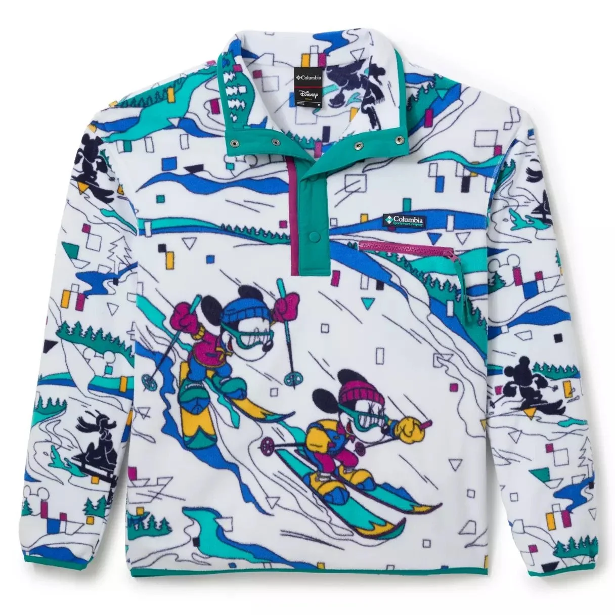 Mickey &amp; Friends White Fleece Pullover