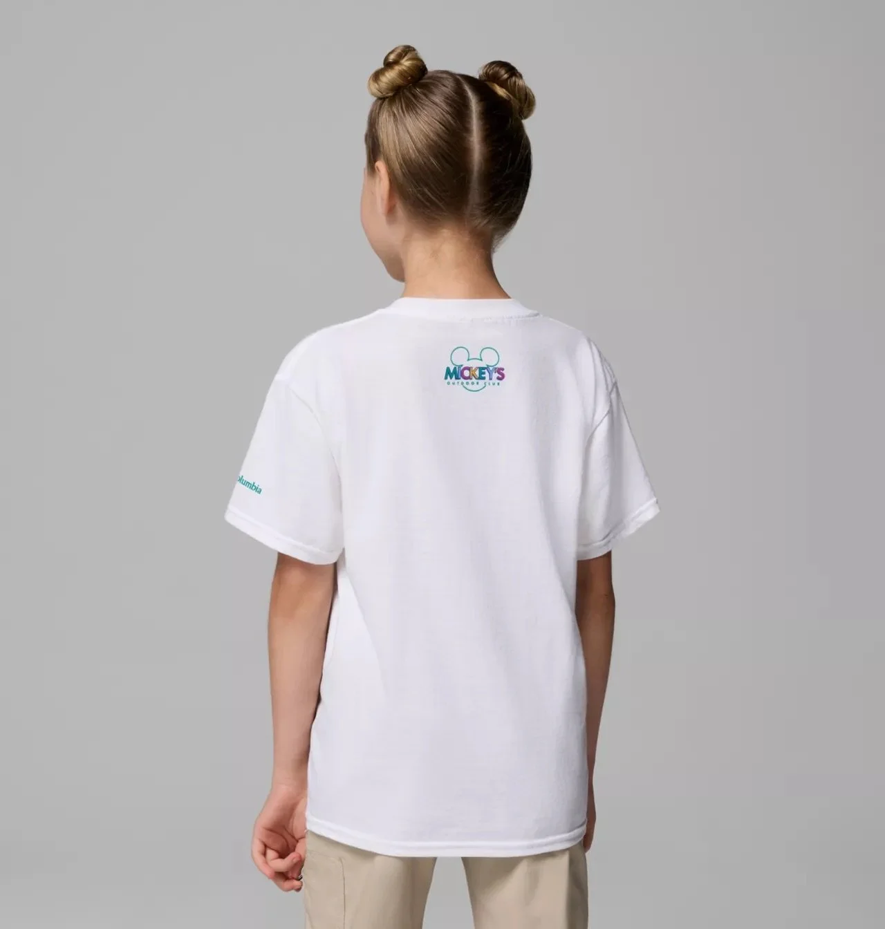 Kids Mickey Outdoor Club White Graphic T-Shirt
