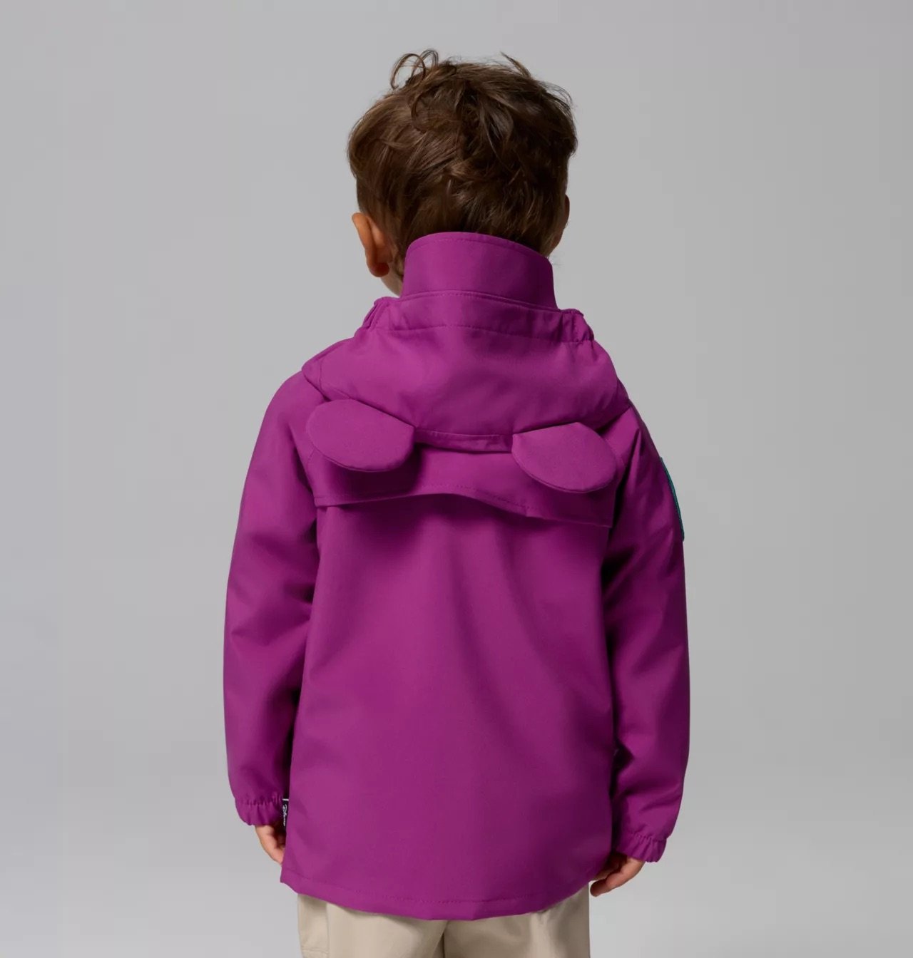 Toddlers Mickey Ear Hooded Jacket - Raspberry