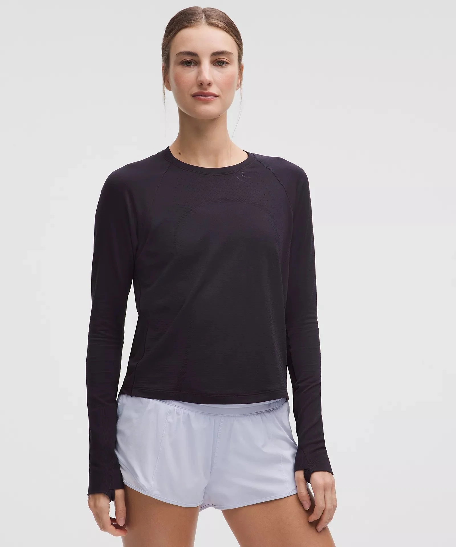Swiftly Mesh-Back Long-Sleeve Shirt