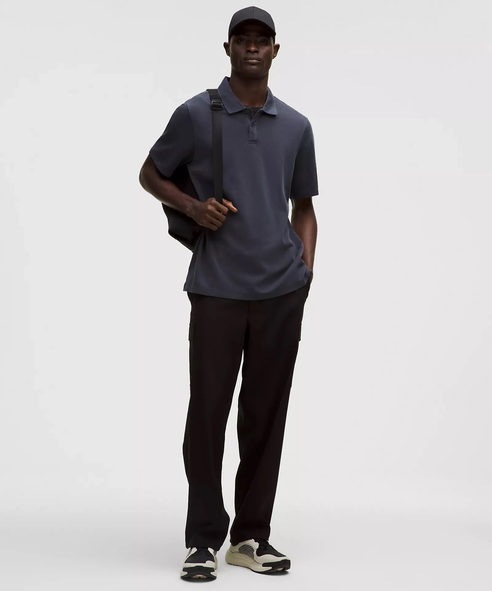 Cotton Pique Short-Sleeve Polo Shirt