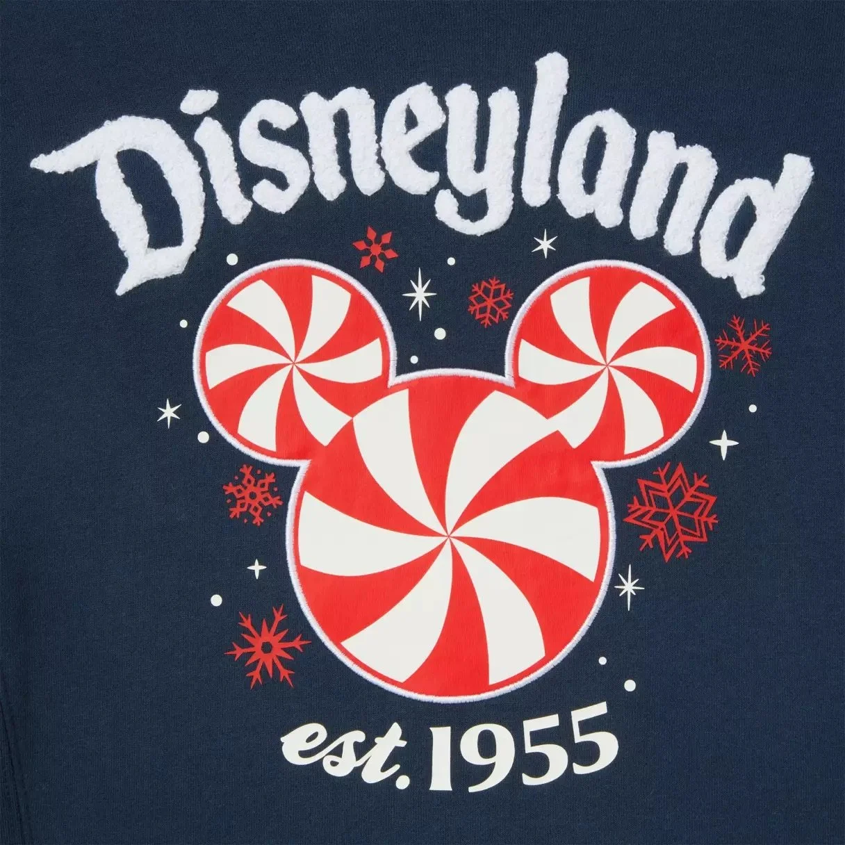 Mickey Icon Peppermint Swirl Disneyland Holiday Pullover Sweatshirt