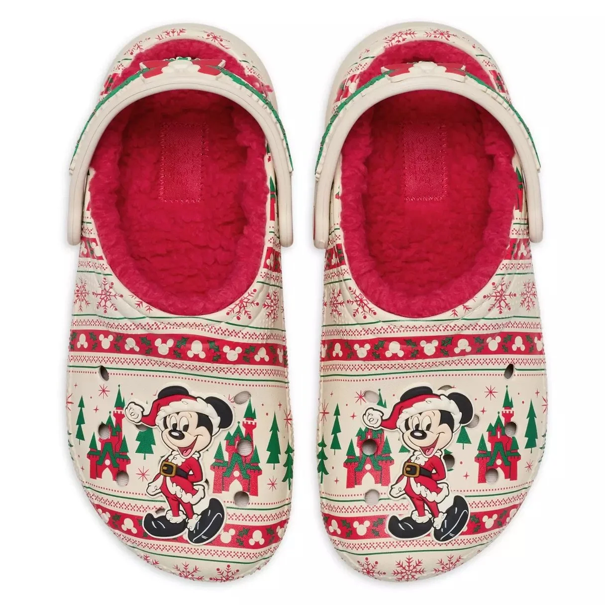 Santa Mickey Holiday Crocs Clogs