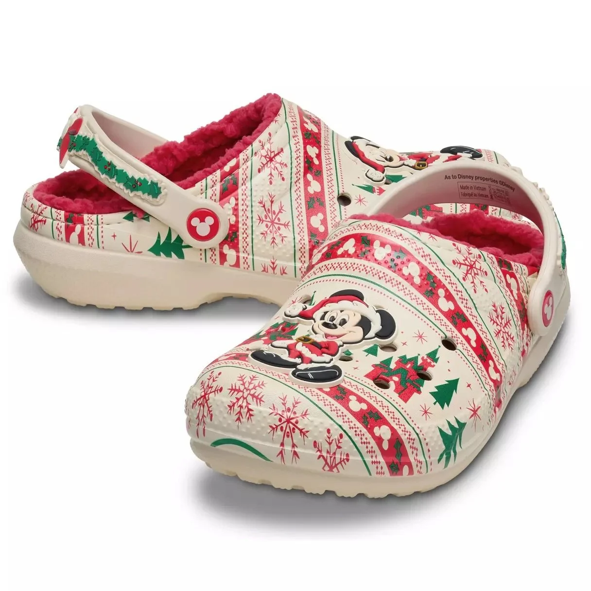 Kids Santa Mickey Holiday Crocs Clogs