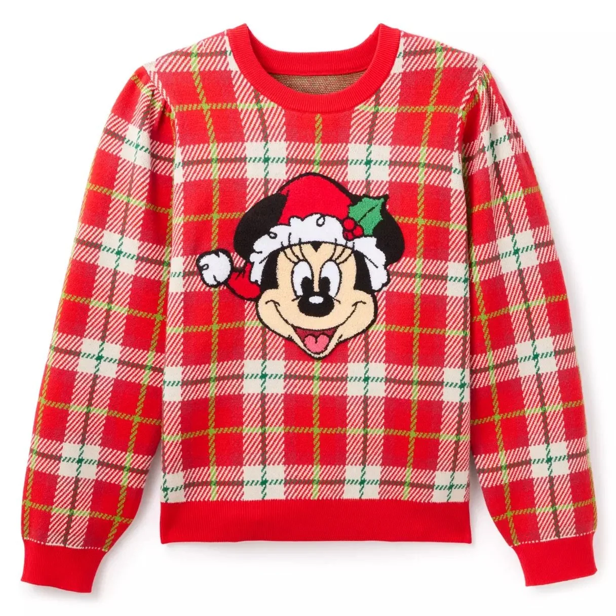 Minnie Mouse Holiday Plaid Sweater