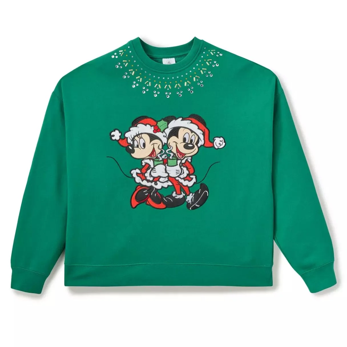 Santa Mickey & Minnie Holiday Pullover Sweatshirt
