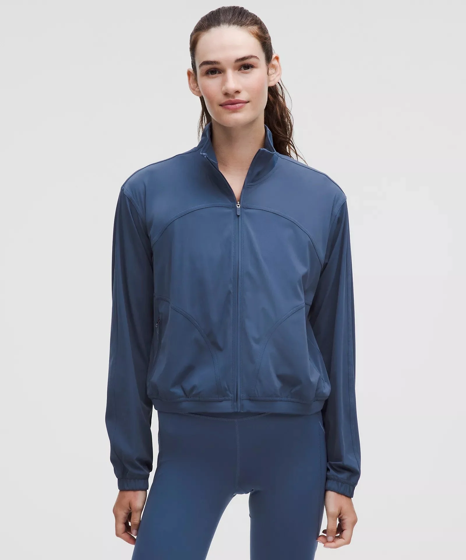 Sleek Full-Zip Running Jacket