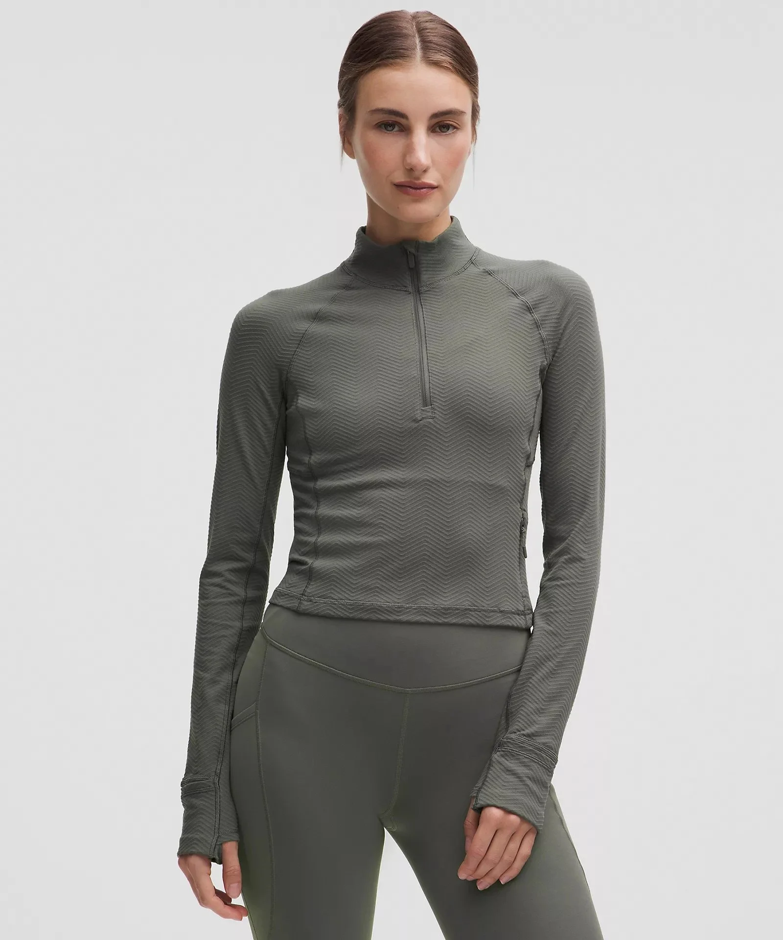 It's Rulu Cropped Half Zip