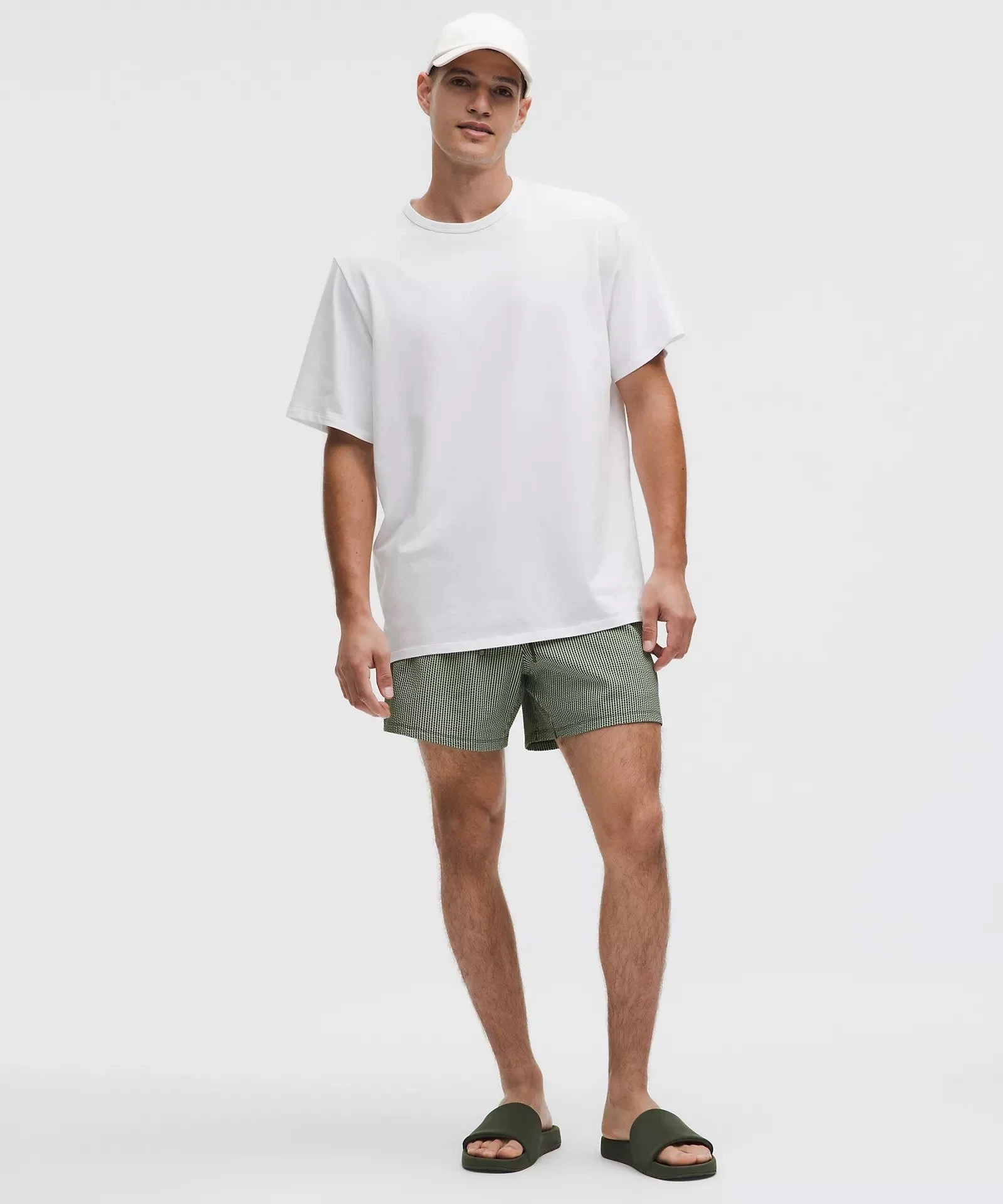 Textured Linerless Swim Short 5"