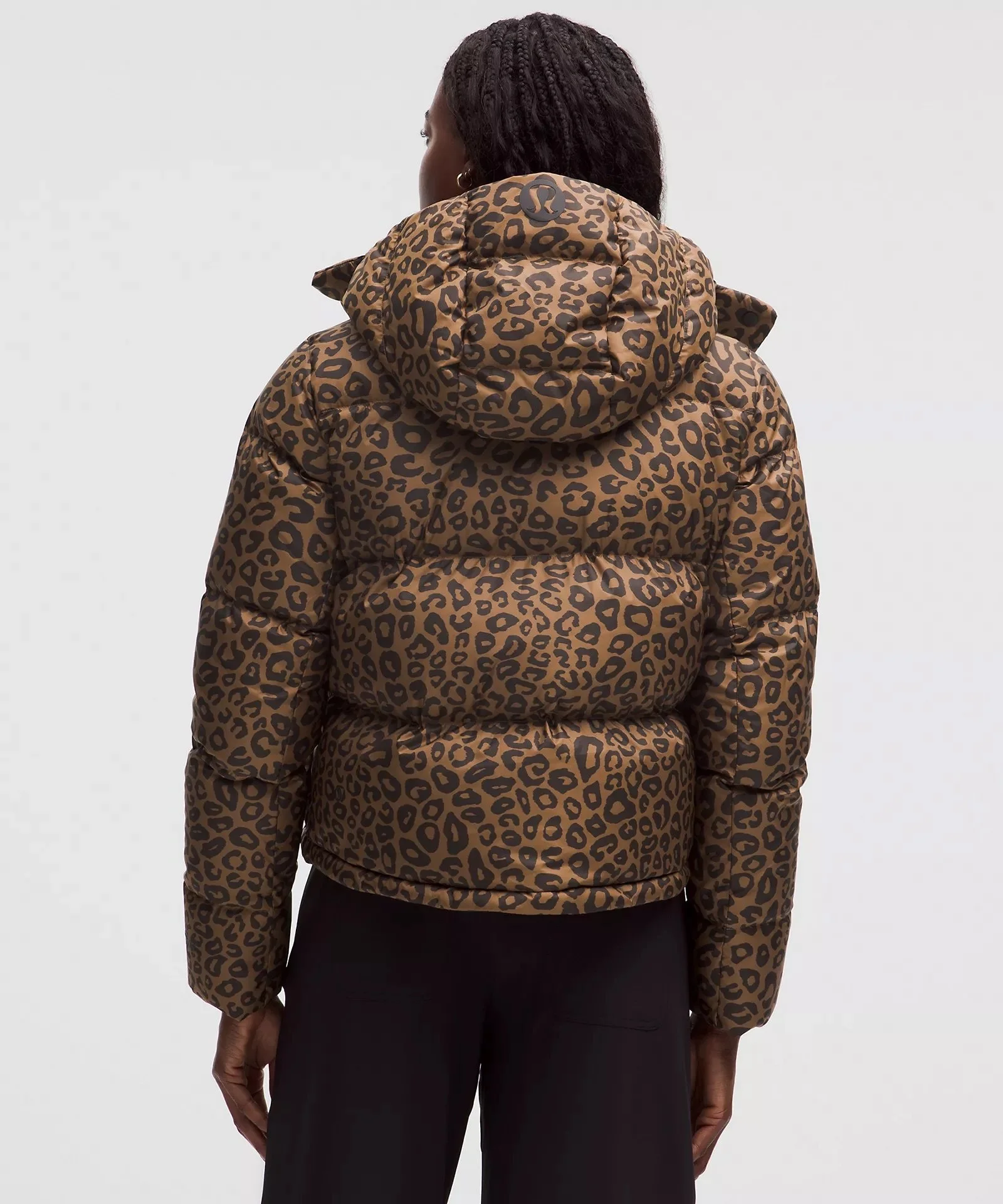 Wunder Puff 600-Down-Fill Cropped Jacket Print - Desert Khaki
